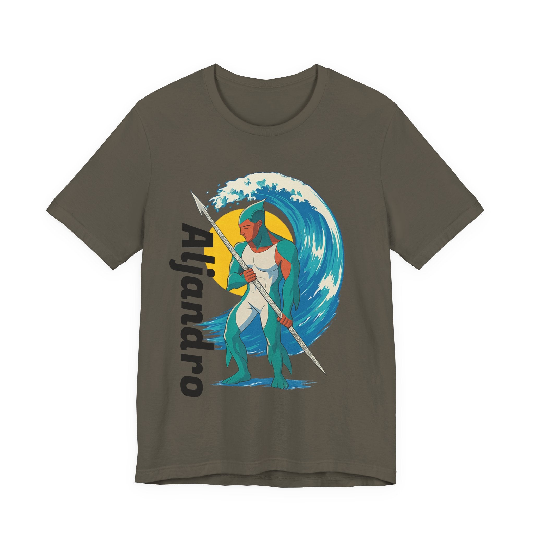Aljandro Wave Warrior T-Shirt — Personalized 'Aljandro' Surf Guardian Tee