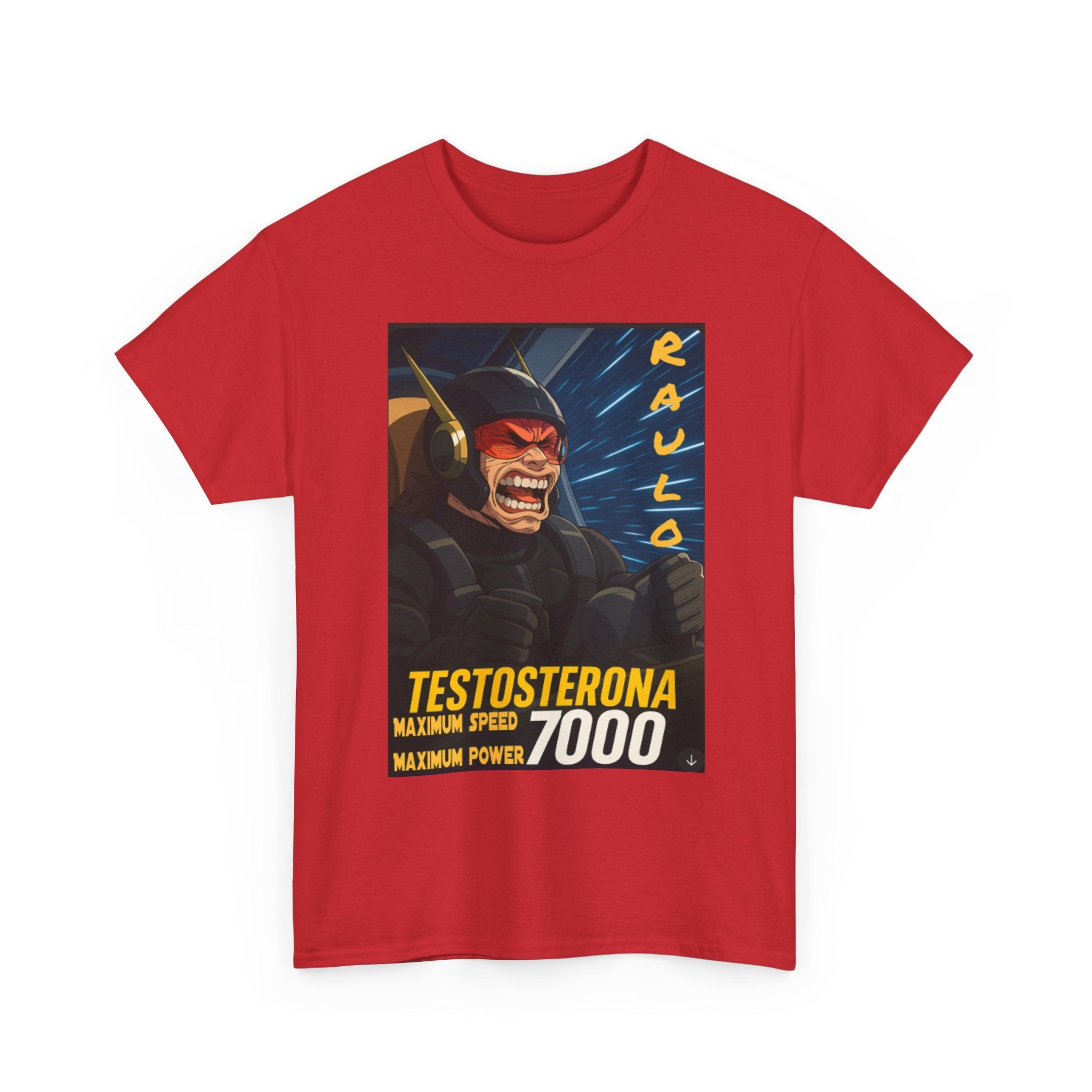 Sci-Fi Anime Raulo Testosterona Tee, Da Guv Book Fan Shirt, Unisex Cotton Top, Gift for Sci-Fi Lovers, Tee for Anime Enthusiasts
