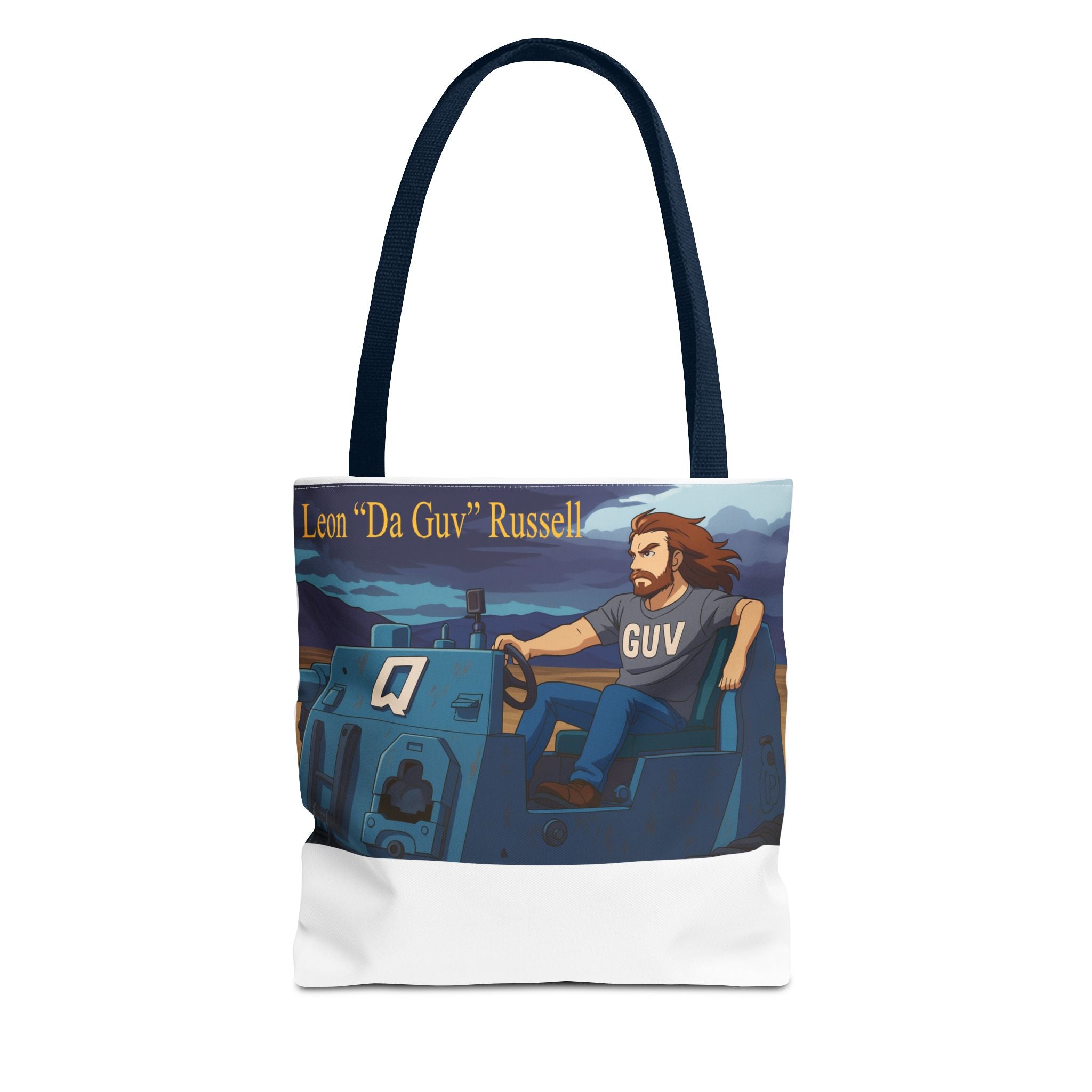 Tank Tote Bag - Leon "Da Guv" Russell from "Da Guv" Sci-Fi Book, Gift for Sci-Fi Fans, Unique Bookish Bag, Literary Tote, Book Lover Gift