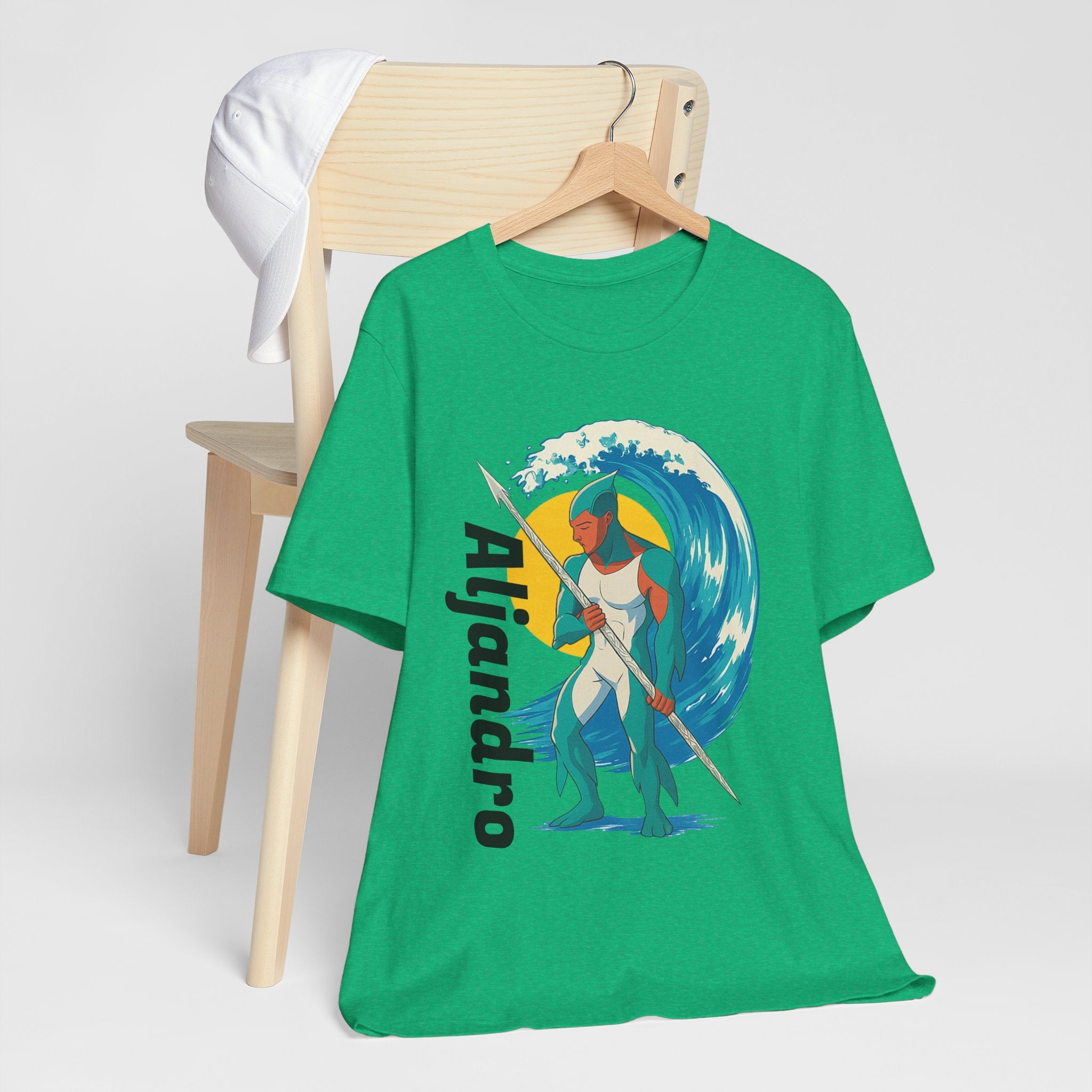 Aljandro Wave Warrior T-Shirt — Personalized 'Aljandro' Surf Guardian Tee