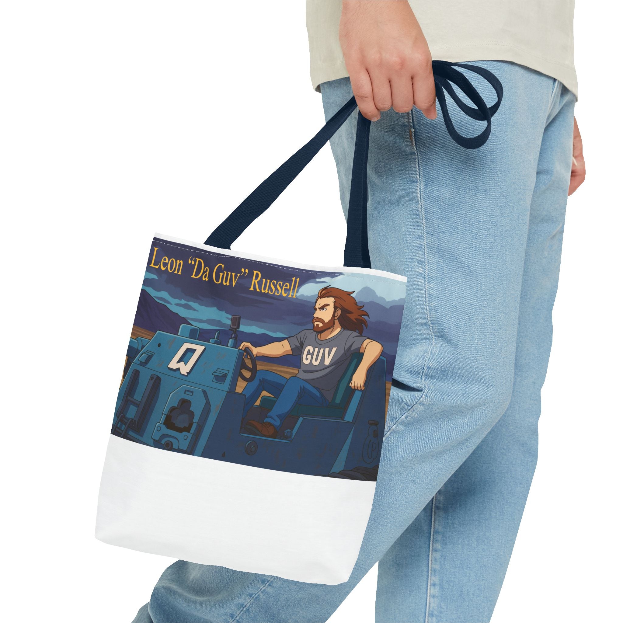 Tank Tote Bag - Leon "Da Guv" Russell from "Da Guv" Sci-Fi Book, Gift for Sci-Fi Fans, Unique Bookish Bag, Literary Tote, Book Lover Gift