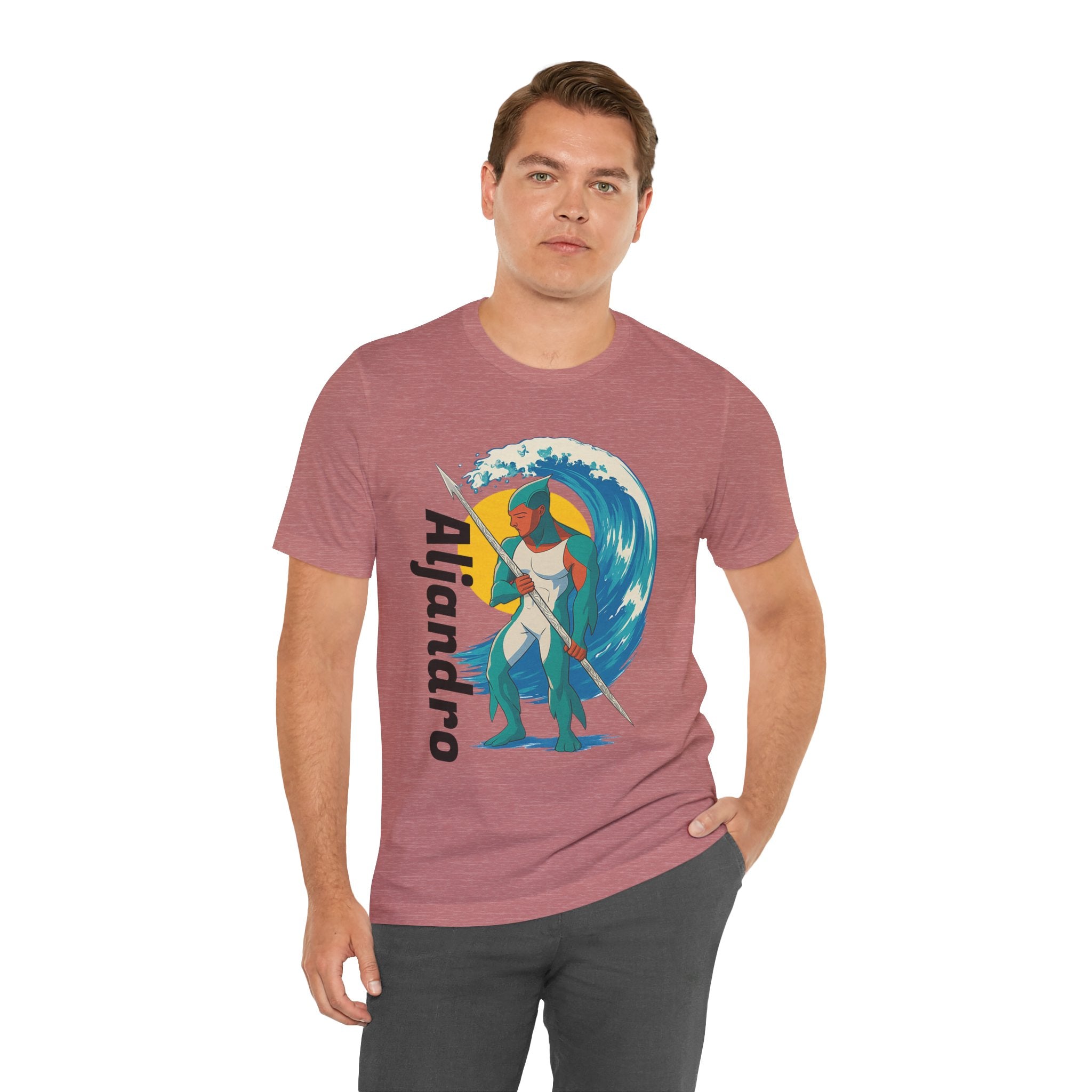 Aljandro Wave Warrior T-Shirt — Personalized 'Aljandro' Surf Guardian Tee