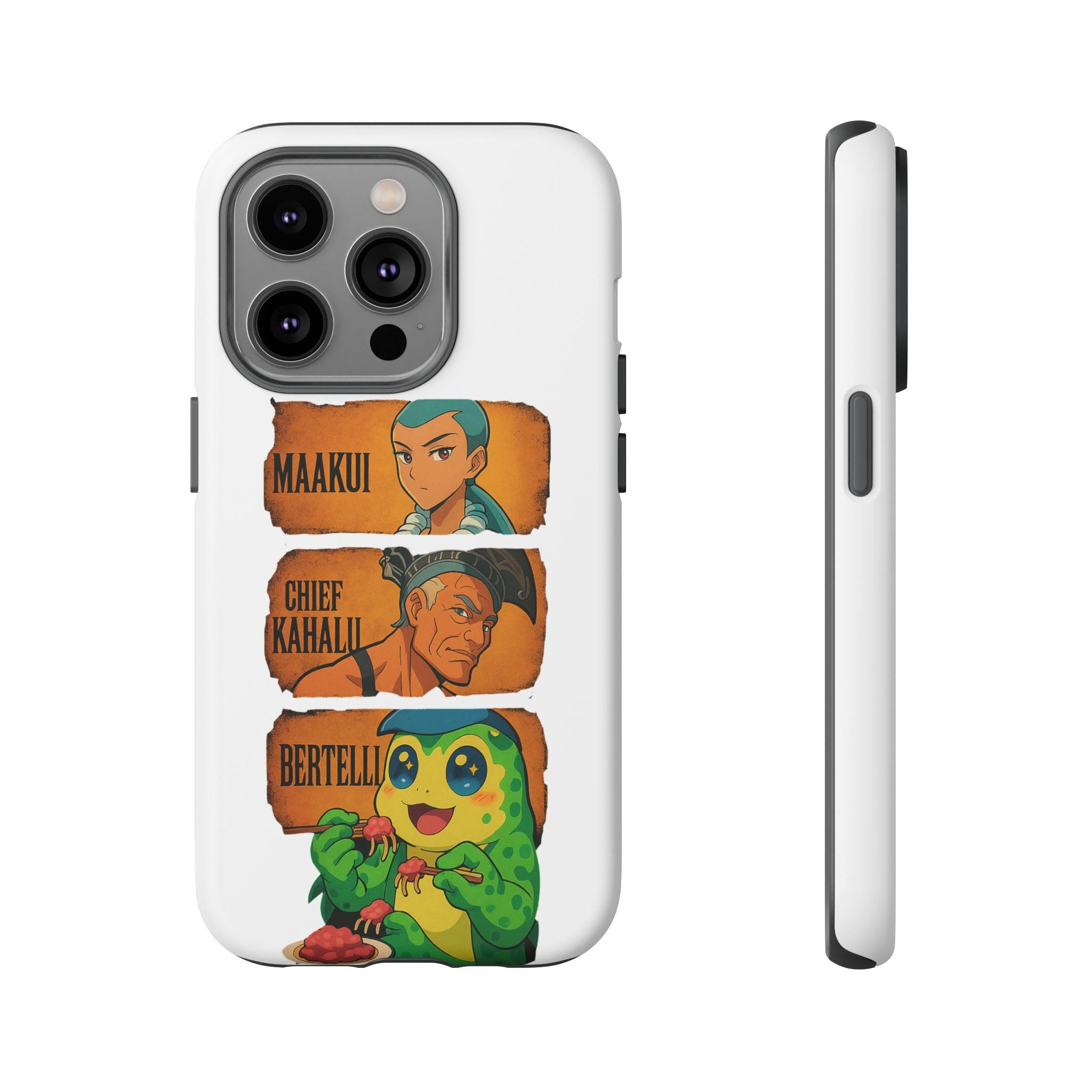 Tough Cases - Anime Phone Case Featuring Maakui, Chief Kahaili, and Bertelli, Great Gift for Fans, Personalized, Trendy, Durable