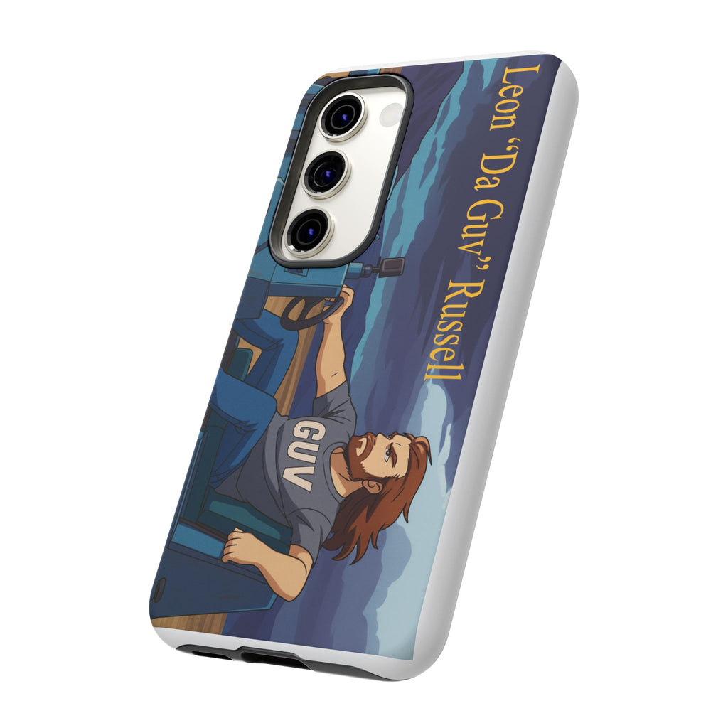 Phone Cases, Tough Phone Covers, Book Character Fan Gift, Sci-Fi Tank Art, Leon 'Da Guv' Russell Design