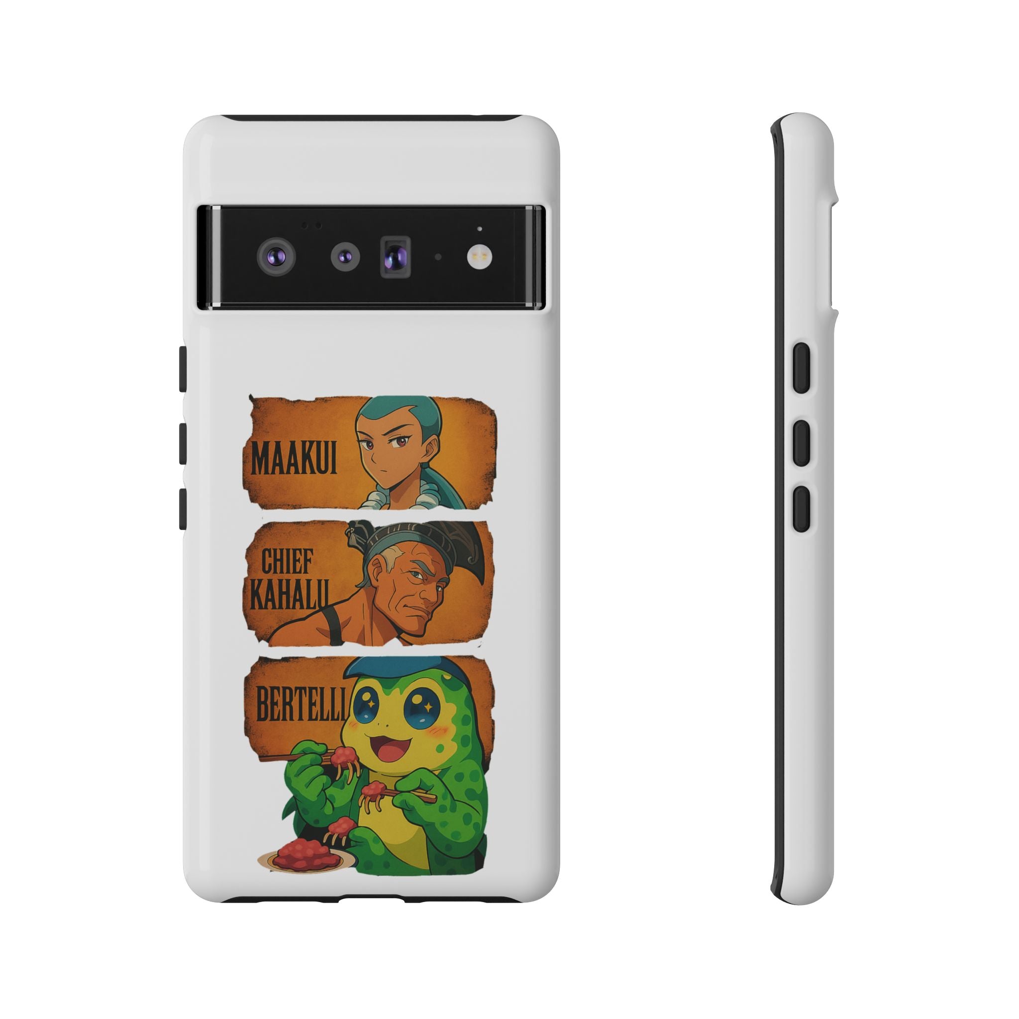 Tough Cases - Anime Phone Case Featuring Maakui, Chief Kahaili, and Bertelli, Great Gift for Fans, Personalized, Trendy, Durable