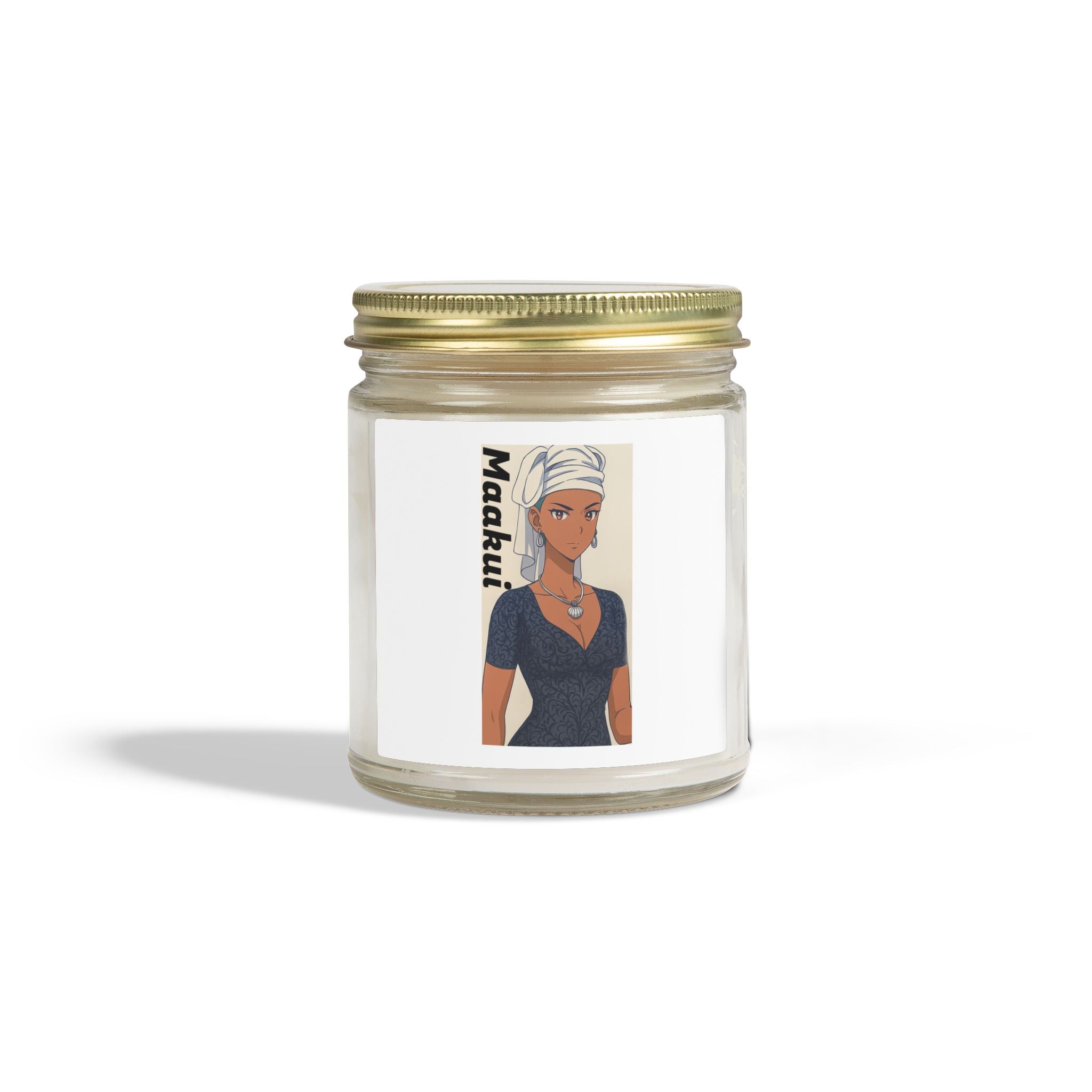 Scented Candles, Anime Maakui Design, Coconut Apricot Wax (4oz, 9oz) - Sci-Fi Book Lovers Gift, Home Decor, Da Guv Inspired, Aromatherapy