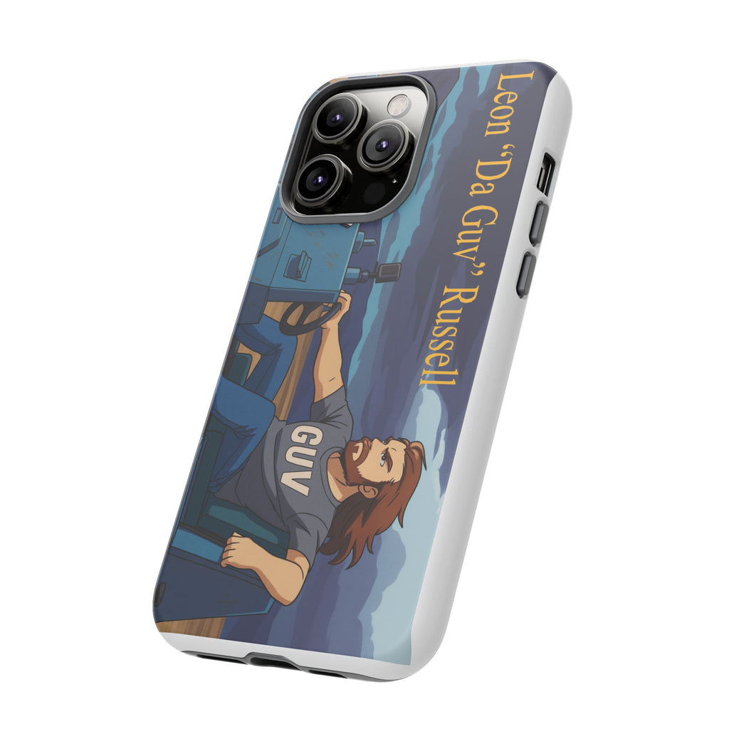 Phone Cases, Tough Phone Covers, Book Character Fan Gift, Sci-Fi Tank Art, Leon 'Da Guv' Russell Design