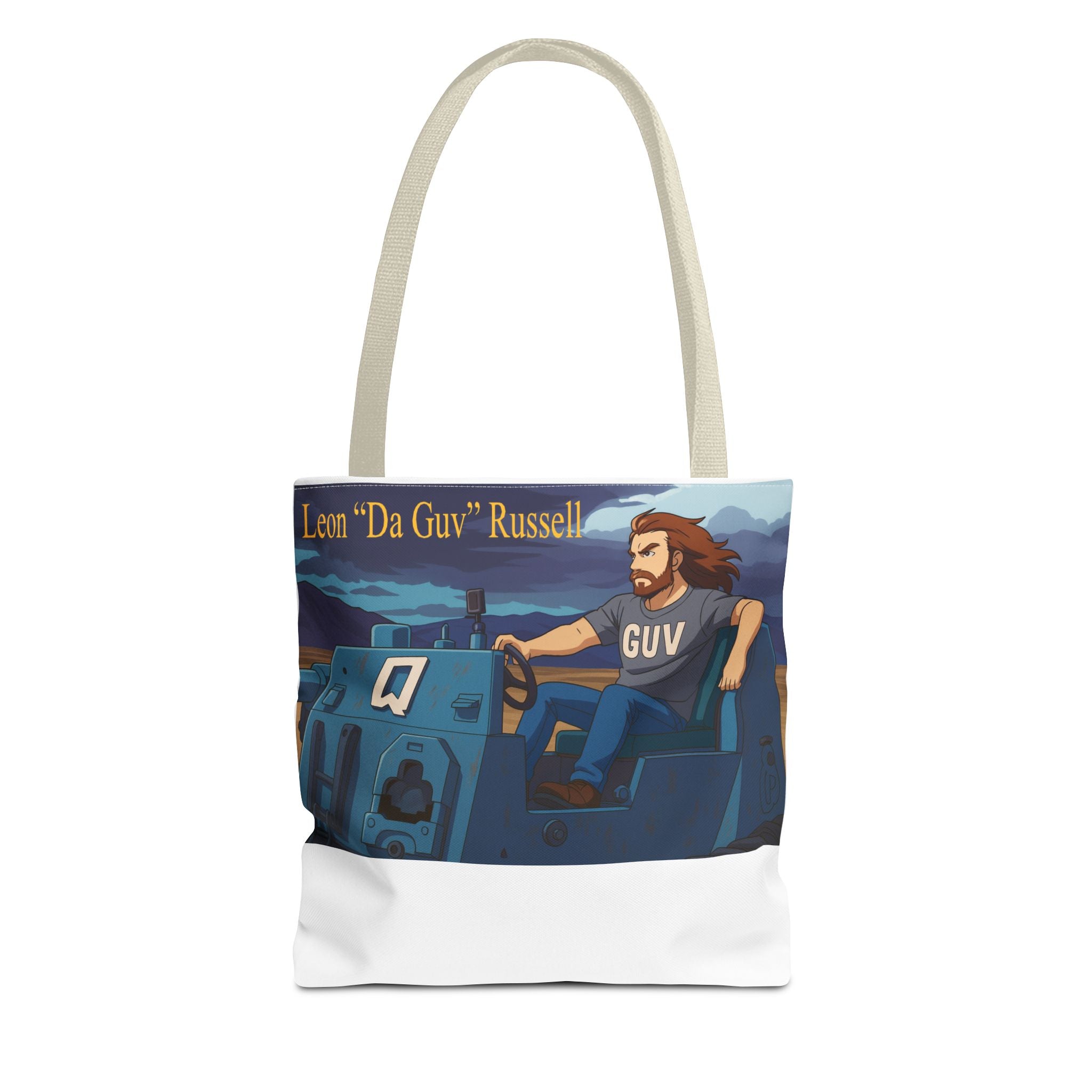 Tank Tote Bag - Leon "Da Guv" Russell from "Da Guv" Sci-Fi Book, Gift for Sci-Fi Fans, Unique Bookish Bag, Literary Tote, Book Lover Gift