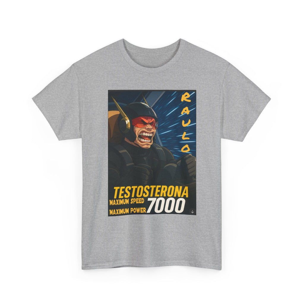 Sci-Fi Anime Raulo Testosterona Tee, Da Guv Book Fan Shirt, Unisex Cotton Top, Gift for Sci-Fi Lovers, Tee for Anime Enthusiasts