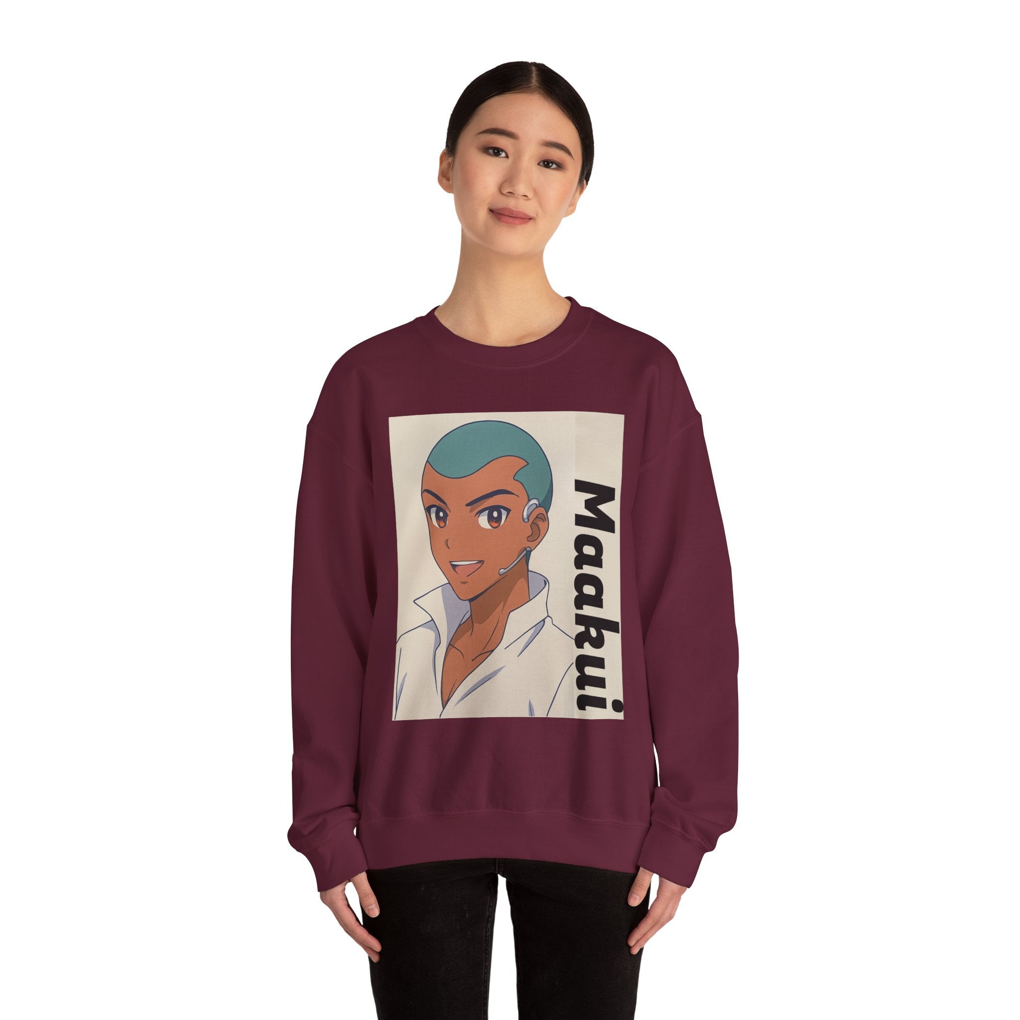 Maakui, anime character Crewneck Sweatshirt - Perfect for Everyday Wear, Unique Gift, Cozy Fashion