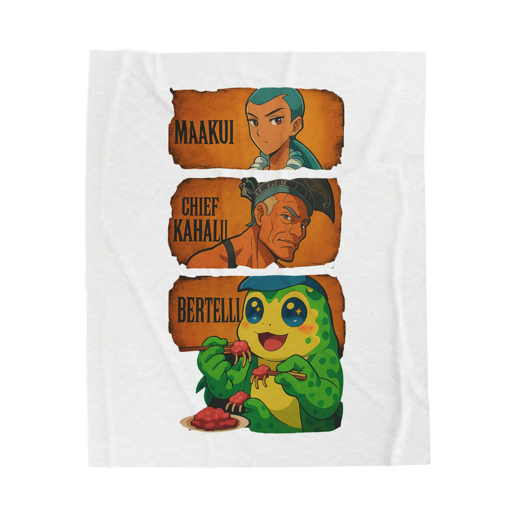 Cozy Velveteen Plush Blanket with Anime Characters - Perfect Gift for Fans, Home Decor, Movie Nights, Birthdays, Holidays