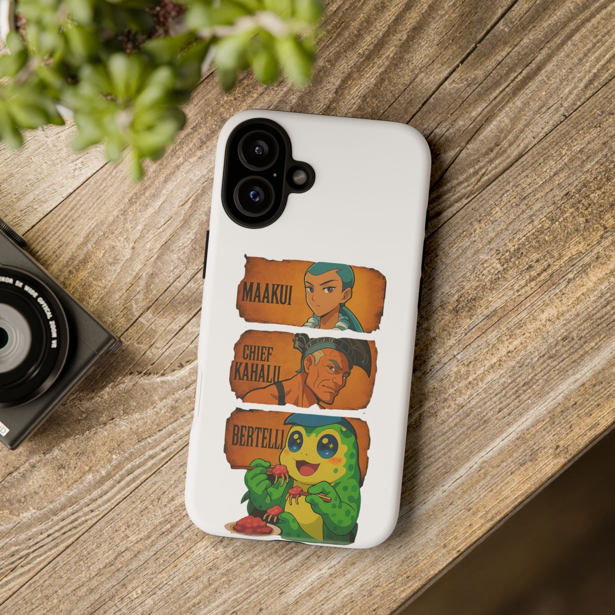 Tough Cases - Anime Phone Case Featuring Maakui, Chief Kahaili, and Bertelli, Great Gift for Fans, Personalized, Trendy, Durable