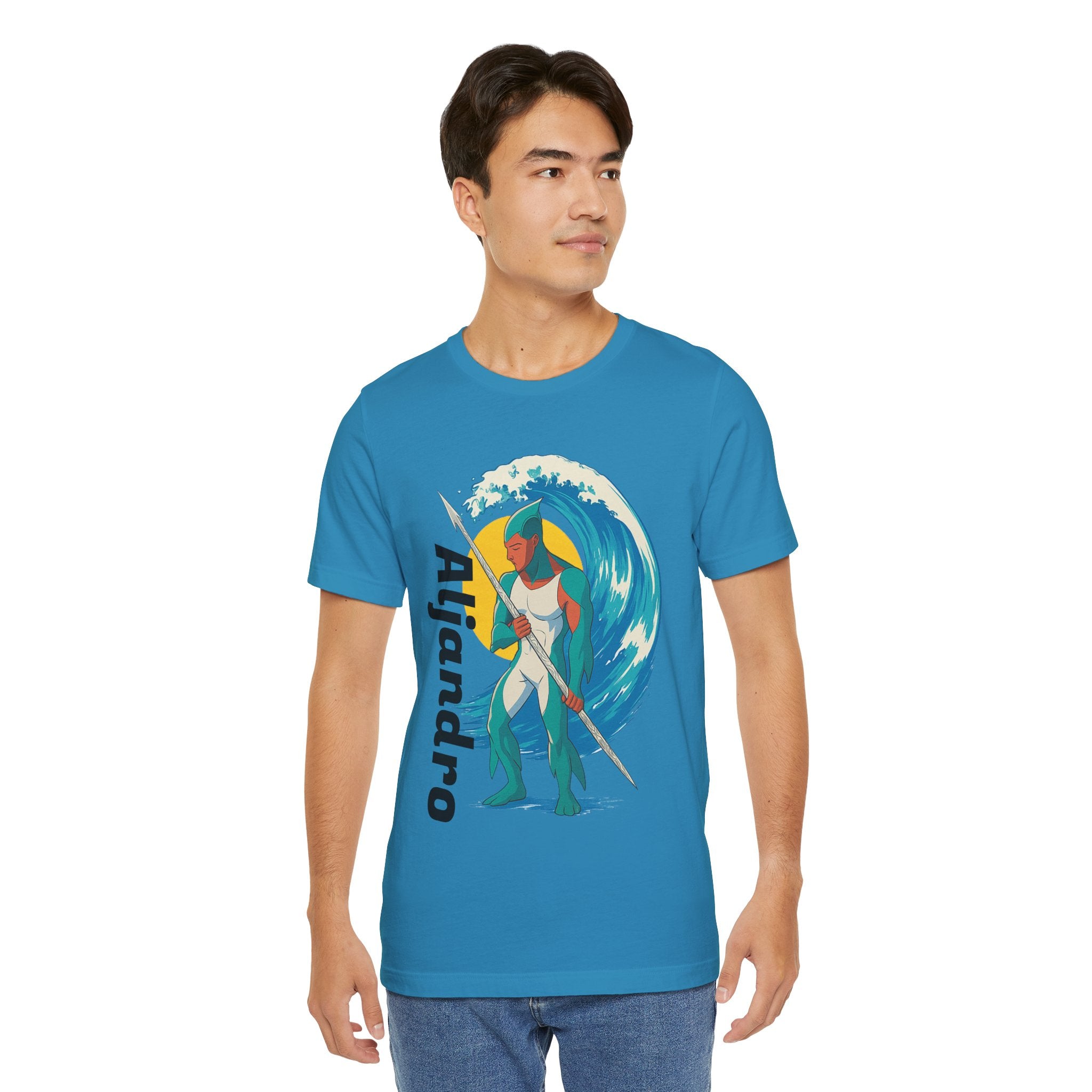 Aljandro Wave Warrior T-Shirt — Personalized 'Aljandro' Surf Guardian Tee