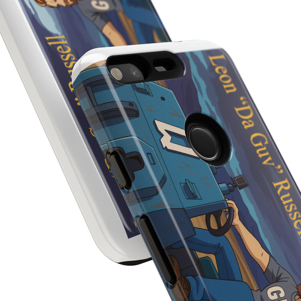 Phone Cases, Tough Phone Covers, Book Character Fan Gift, Sci-Fi Tank Art, Leon 'Da Guv' Russell Design