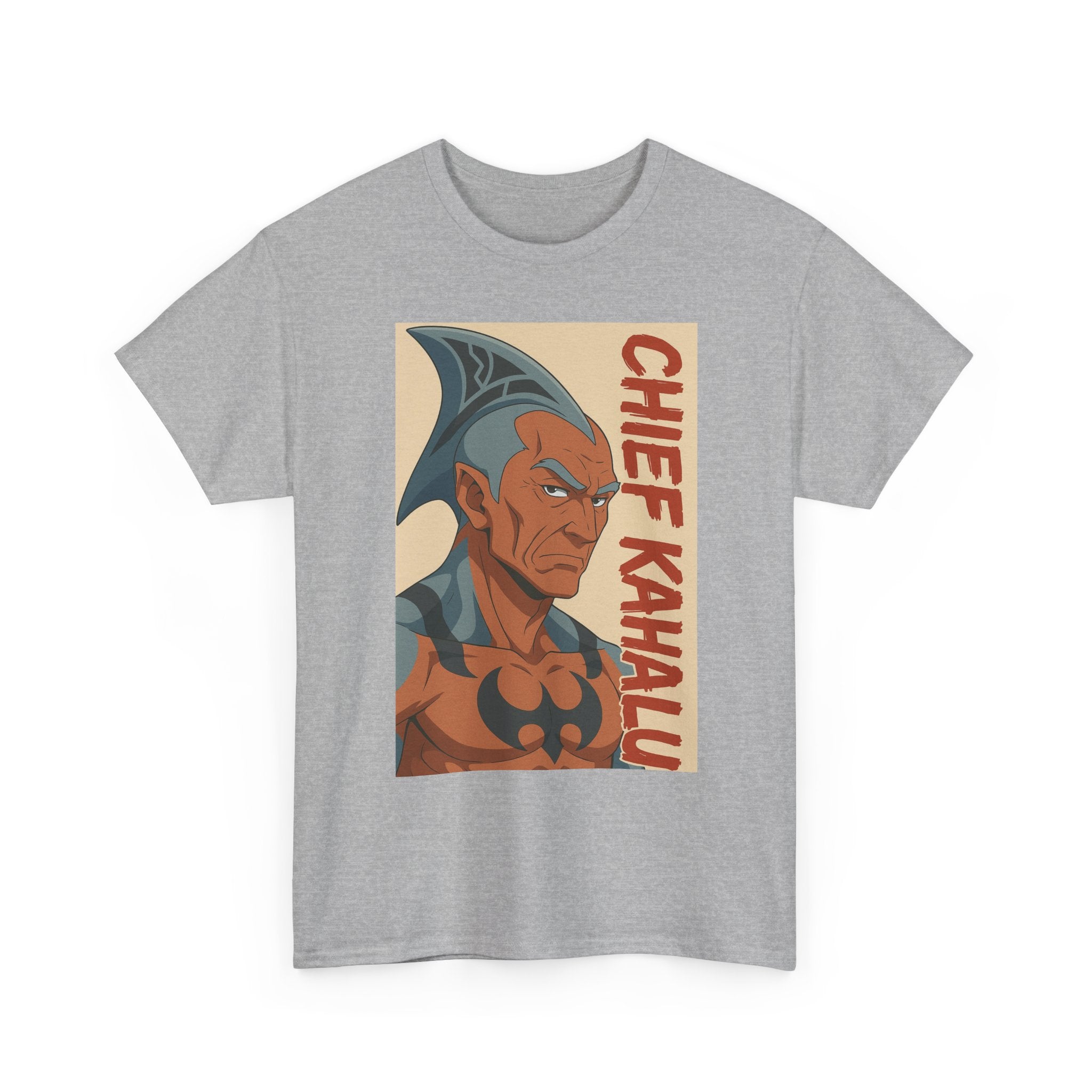 Chief Kahalu Graphic Tee, Unisex Heavy Cotton Shirt, Casual Wear, Gift for Fans, Graphic T-Shirt for Collectors