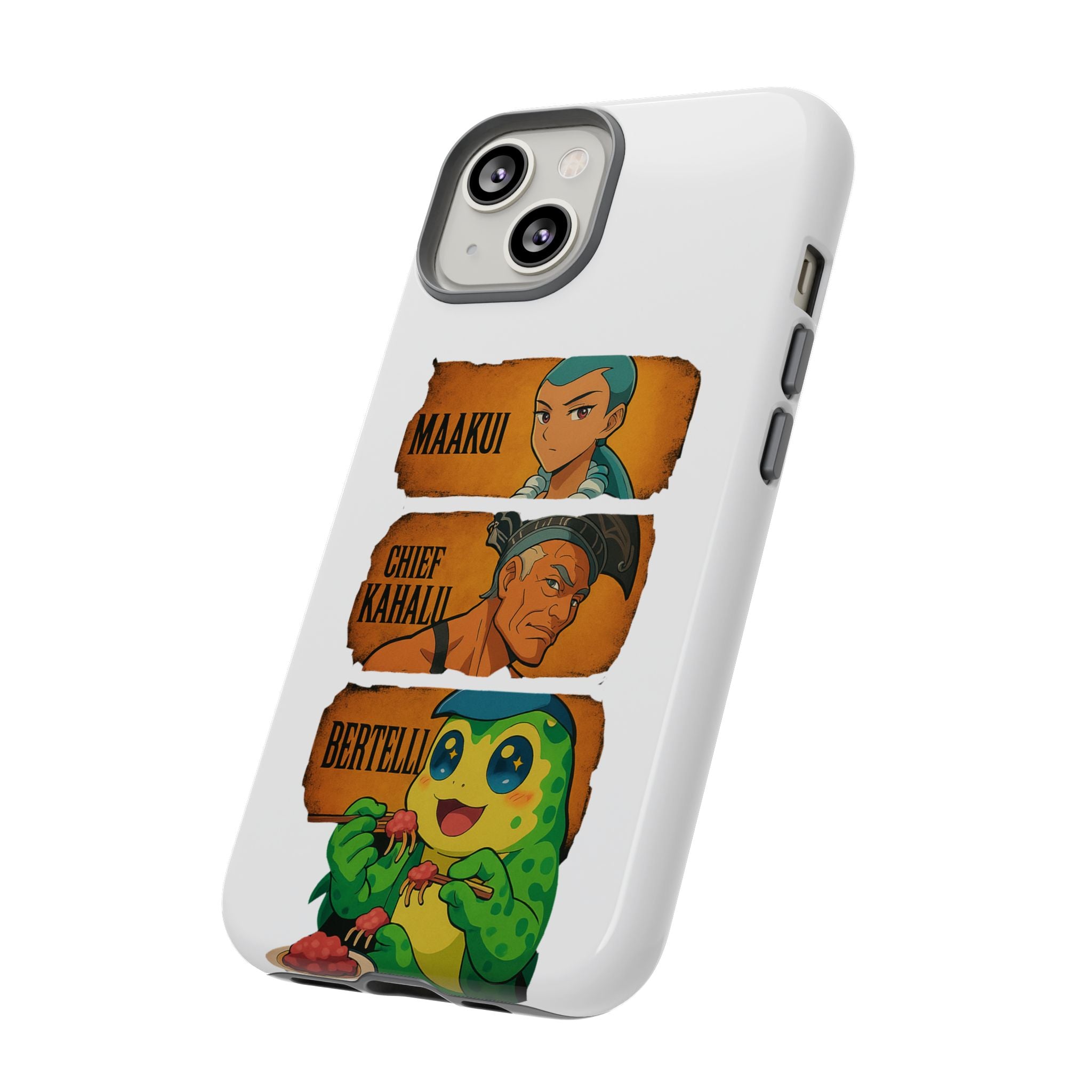 Tough Cases - Anime Phone Case Featuring Maakui, Chief Kahaili, and Bertelli, Great Gift for Fans, Personalized, Trendy, Durable