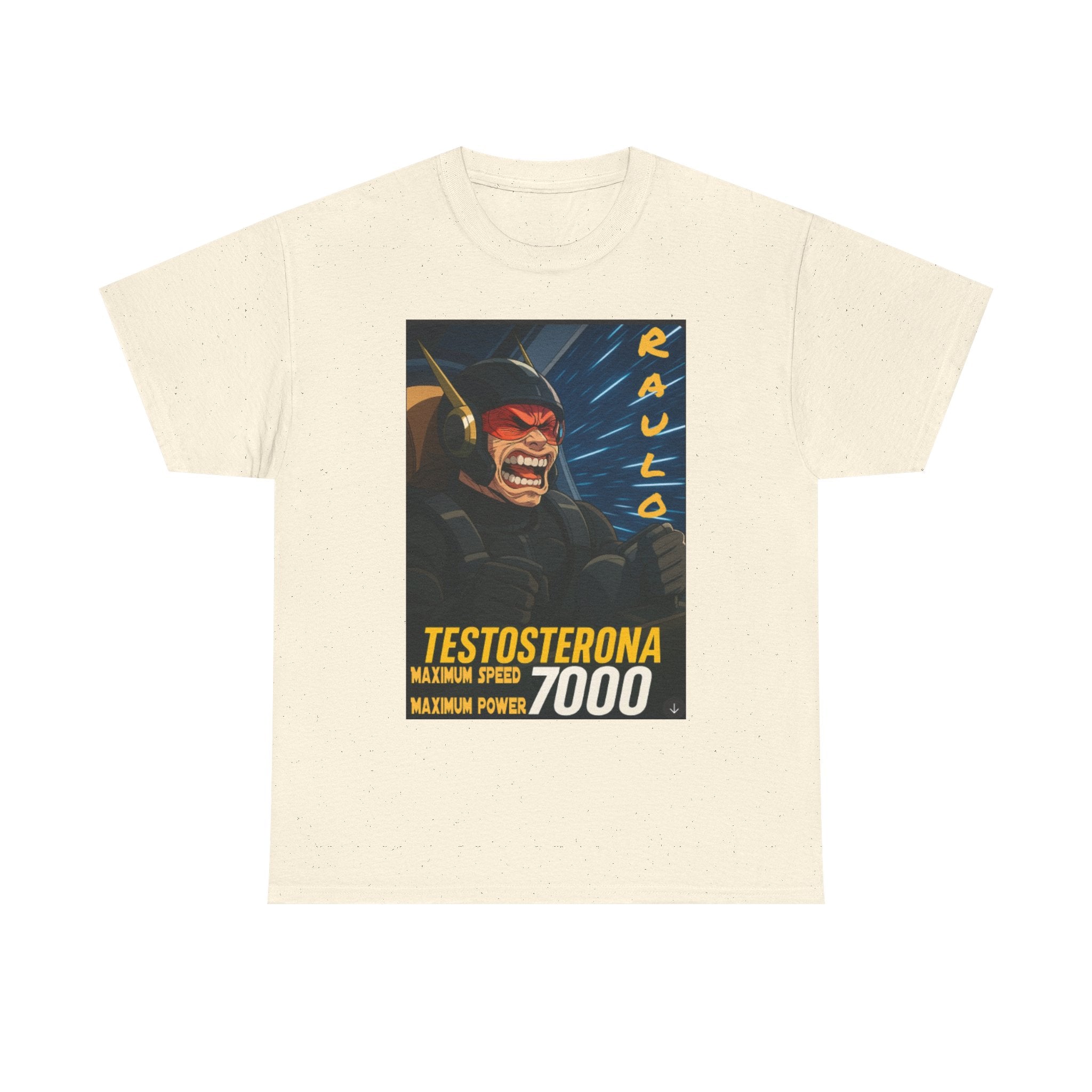 Sci-Fi Anime Raulo Testosterona Tee, Da Guv Book Fan Shirt, Unisex Cotton Top, Gift for Sci-Fi Lovers, Tee for Anime Enthusiasts
