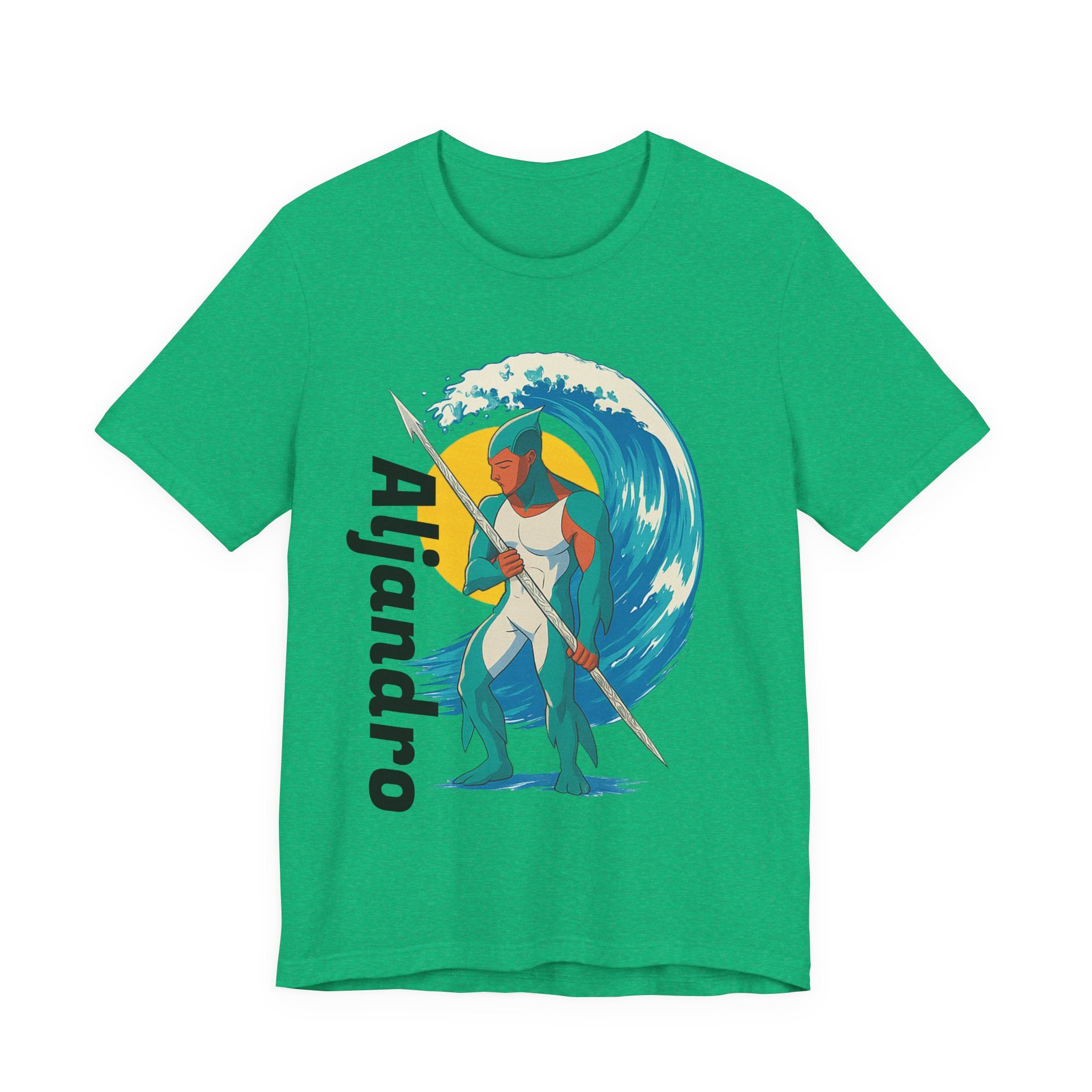 Aljandro Wave Warrior T-Shirt — Personalized 'Aljandro' Surf Guardian Tee