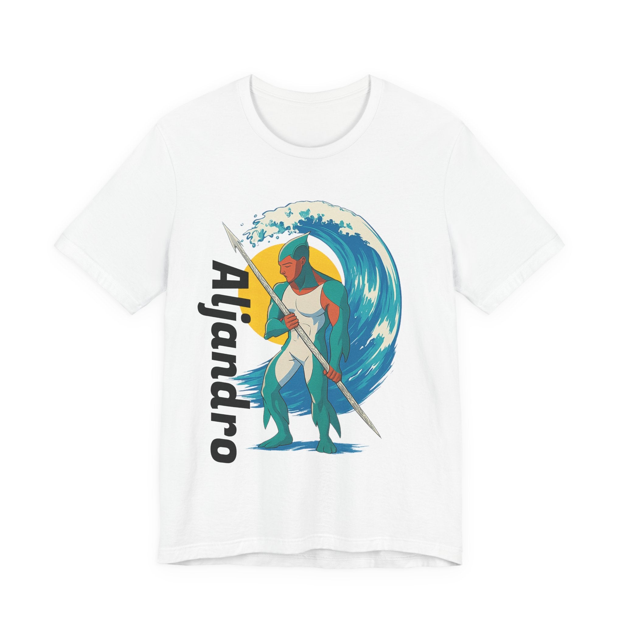 Aljandro Wave Warrior T-Shirt — Personalized 'Aljandro' Surf Guardian Tee