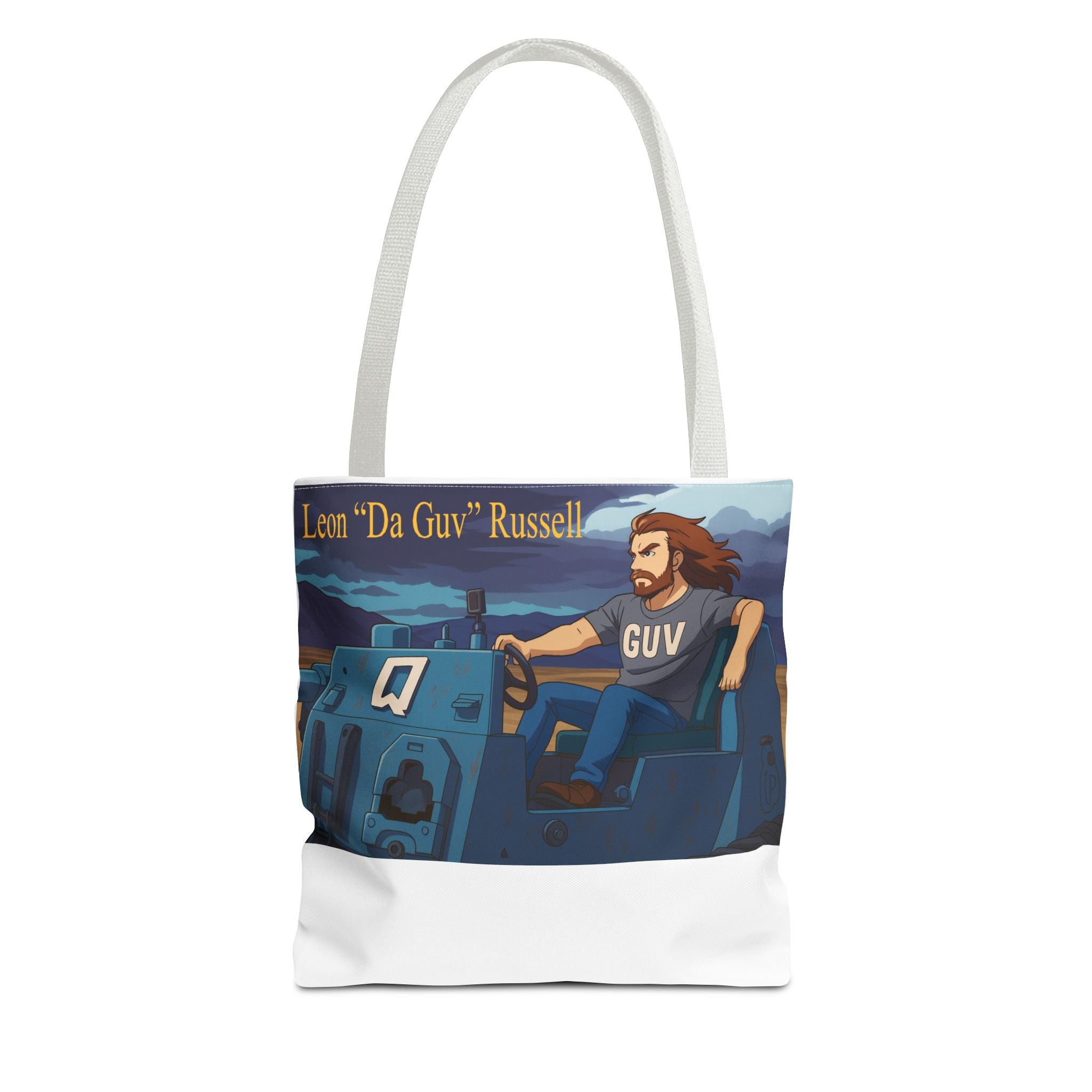 Tank Tote Bag - Leon "Da Guv" Russell from "Da Guv" Sci-Fi Book, Gift for Sci-Fi Fans, Unique Bookish Bag, Literary Tote, Book Lover Gift