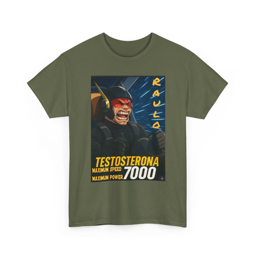 Sci-Fi Anime Raulo Testosterona Tee, Da Guv Book Fan Shirt, Unisex Cotton Top, Gift for Sci-Fi Lovers, Tee for Anime Enthusiasts