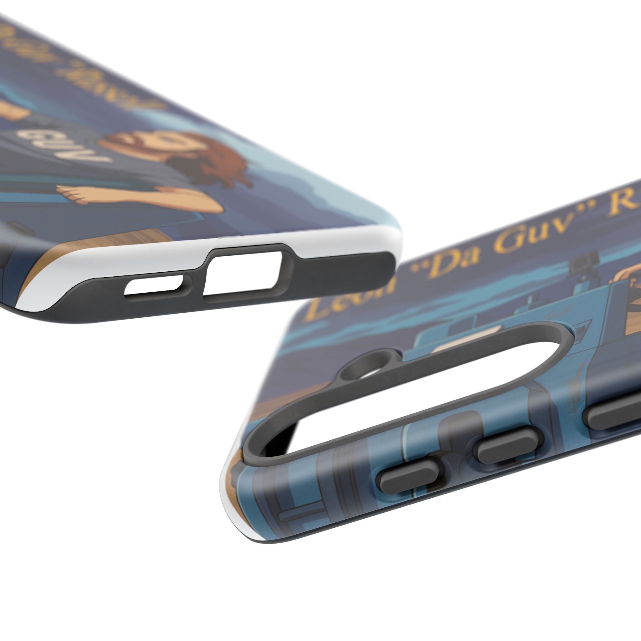 Phone Cases, Tough Phone Covers, Book Character Fan Gift, Sci-Fi Tank Art, Leon 'Da Guv' Russell Design