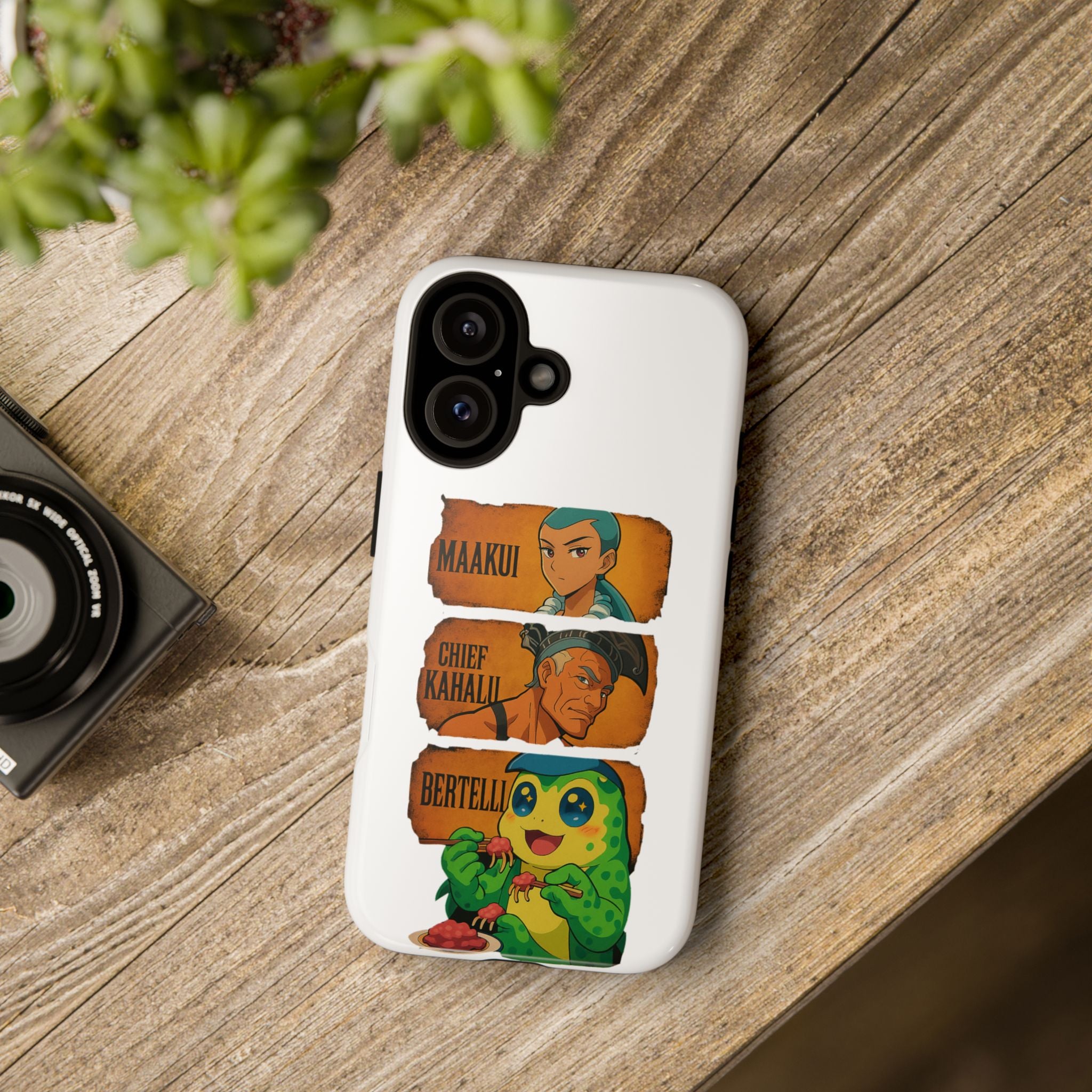 Tough Cases - Anime Phone Case Featuring Maakui, Chief Kahaili, and Bertelli, Great Gift for Fans, Personalized, Trendy, Durable