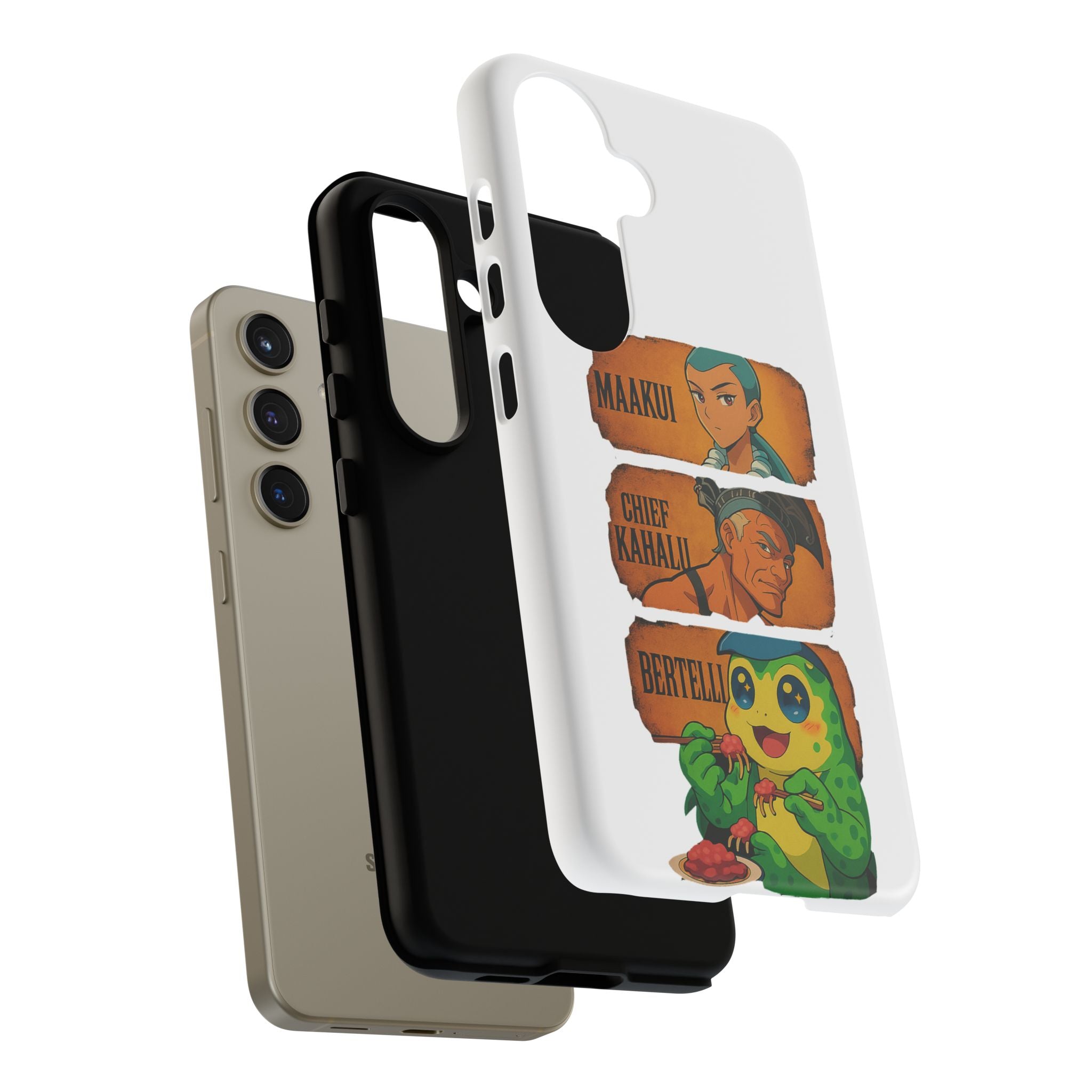 Tough Cases - Anime Phone Case Featuring Maakui, Chief Kahaili, and Bertelli, Great Gift for Fans, Personalized, Trendy, Durable