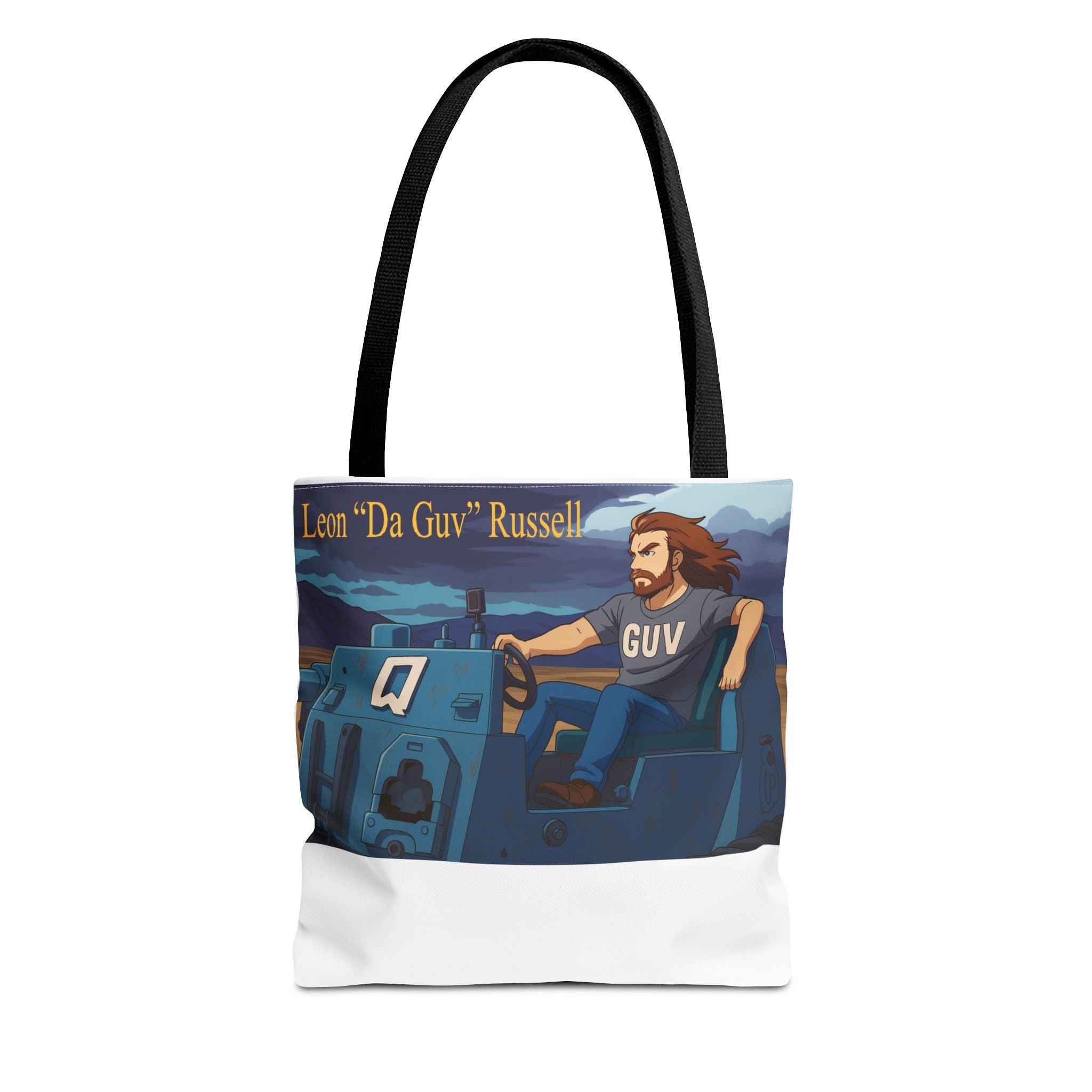 Tank Tote Bag - Leon "Da Guv" Russell from "Da Guv" Sci-Fi Book, Gift for Sci-Fi Fans, Unique Bookish Bag, Literary Tote, Book Lover Gift