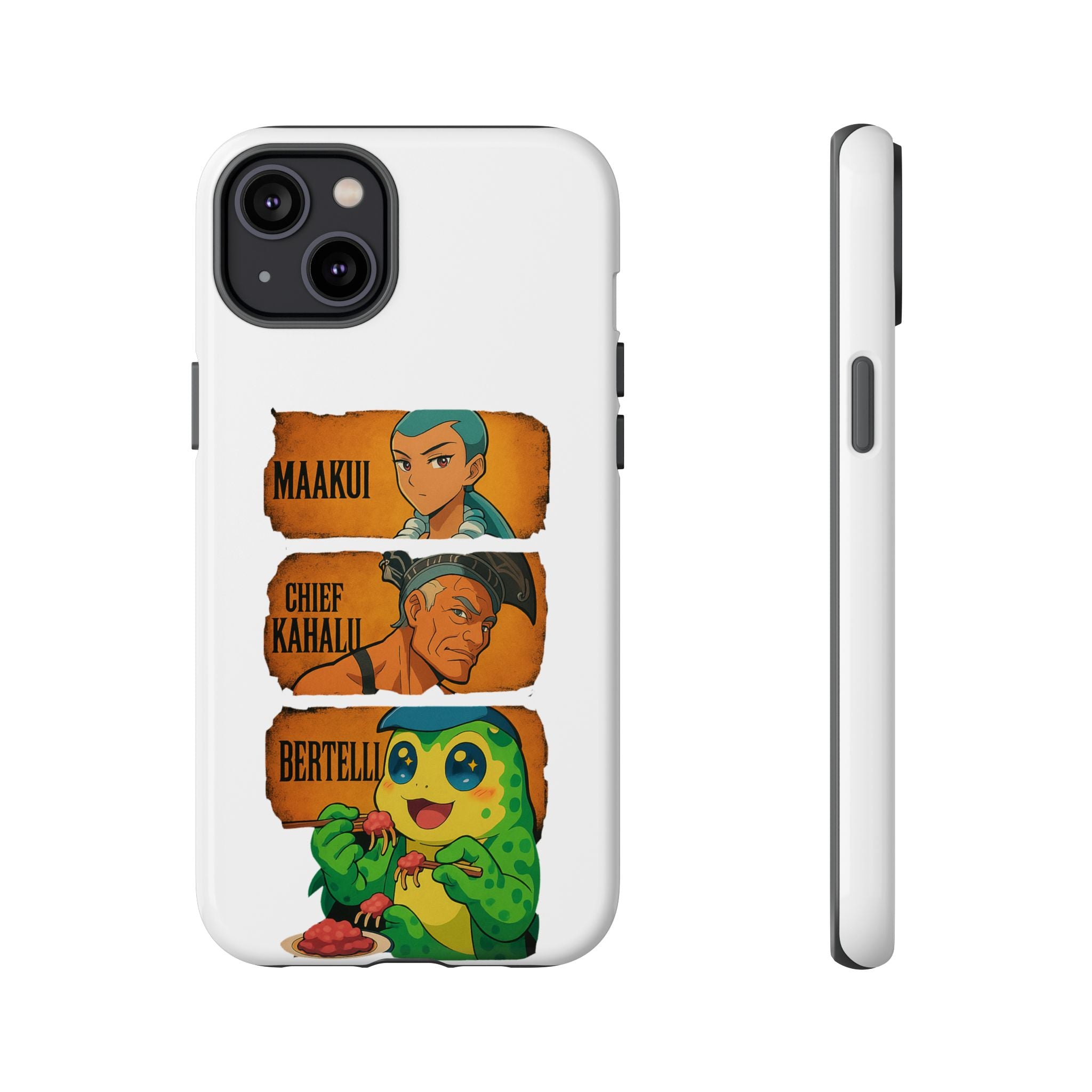 Tough Cases - Anime Phone Case Featuring Maakui, Chief Kahaili, and Bertelli, Great Gift for Fans, Personalized, Trendy, Durable