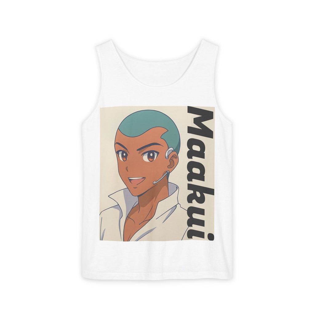 Unisex Anime Character Maakui Tank Top, Summer Wear, Graphic Tee, Casual Attire, Gift for Fans, Beachwear, Festival Top