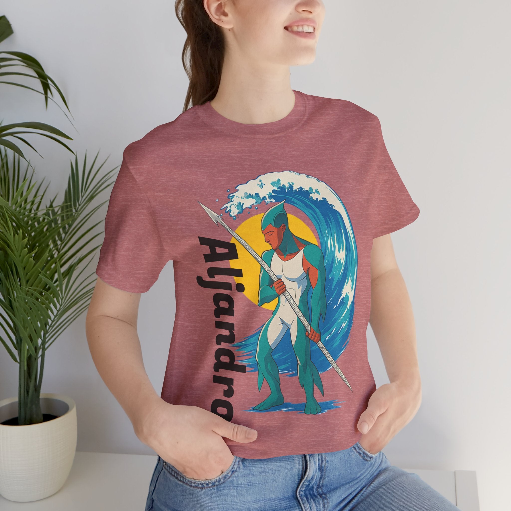 Aljandro Wave Warrior T-Shirt — Personalized 'Aljandro' Surf Guardian Tee