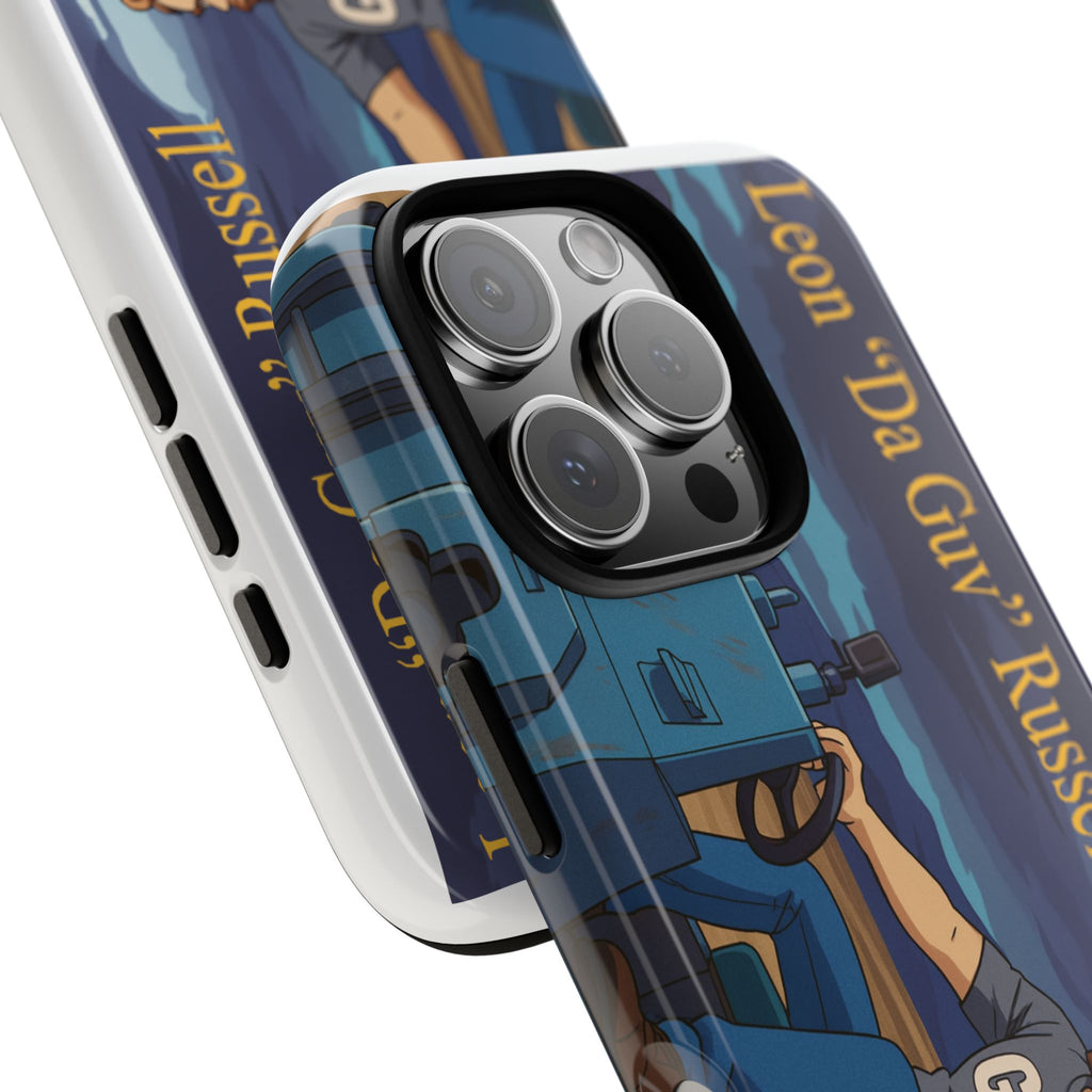 Phone Cases, Tough Phone Covers, Book Character Fan Gift, Sci-Fi Tank Art, Leon 'Da Guv' Russell Design