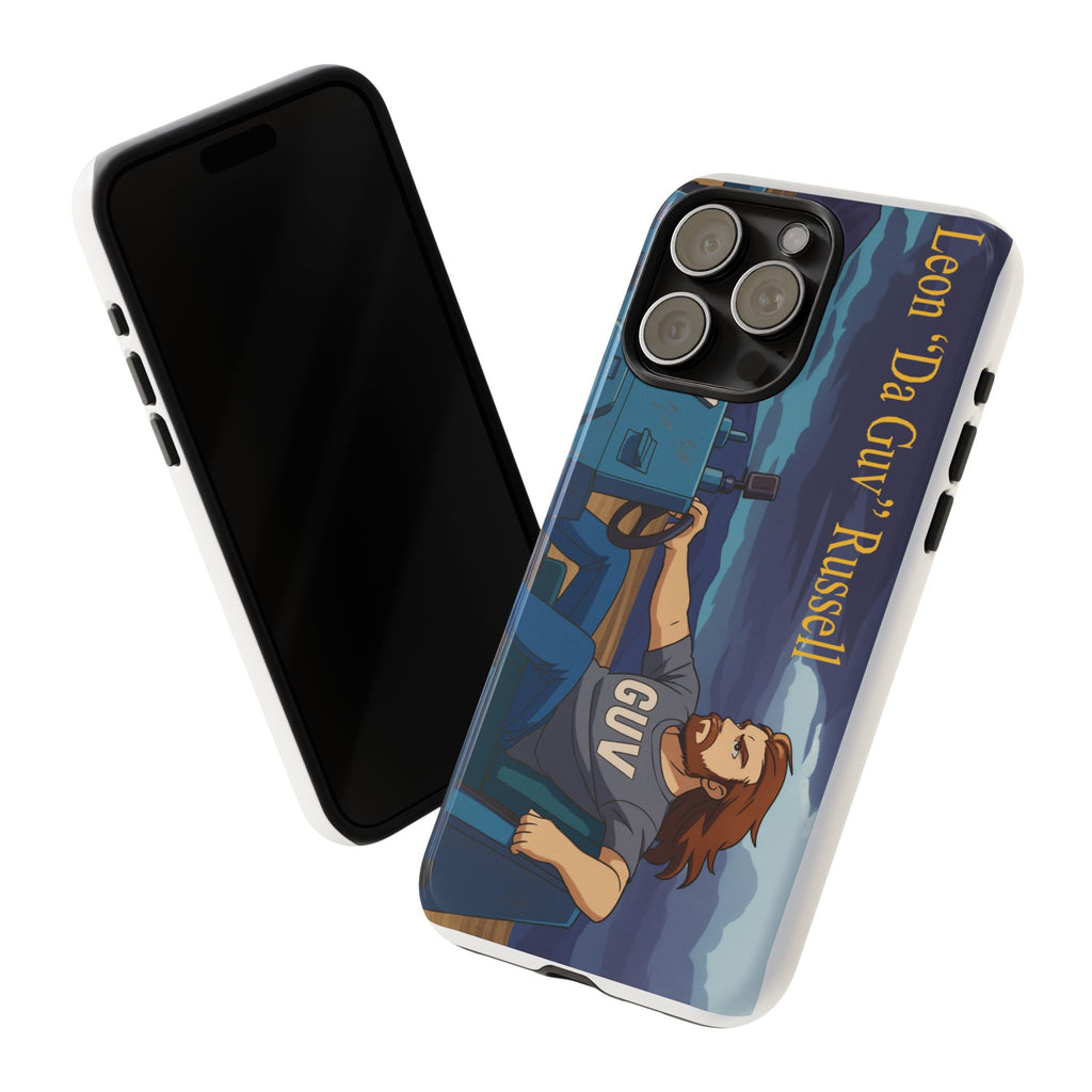 Phone Cases, Tough Phone Covers, Book Character Fan Gift, Sci-Fi Tank Art, Leon 'Da Guv' Russell Design