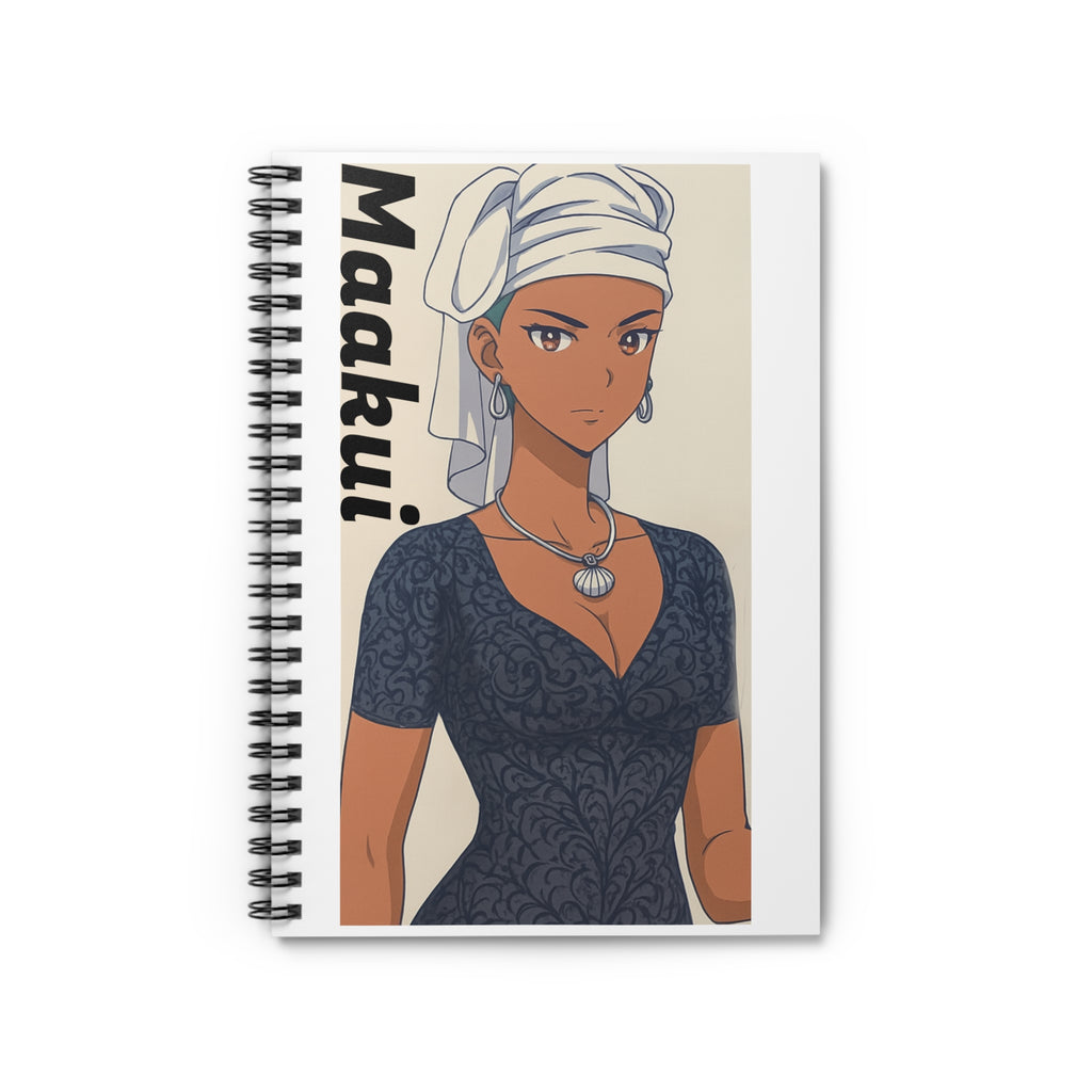 Spiral Notebook - Anime Maakui from Da Guv, Ruled Line Journal, Sci-Fi Manga Stationery, Bullet Point Diary, Fans Gift, College Supplies