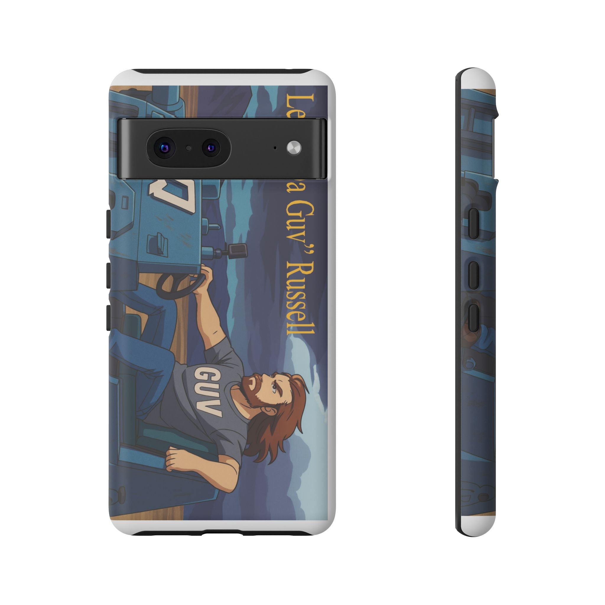 Phone Cases, Tough Phone Covers, Book Character Fan Gift, Sci-Fi Tank Art, Leon 'Da Guv' Russell Design