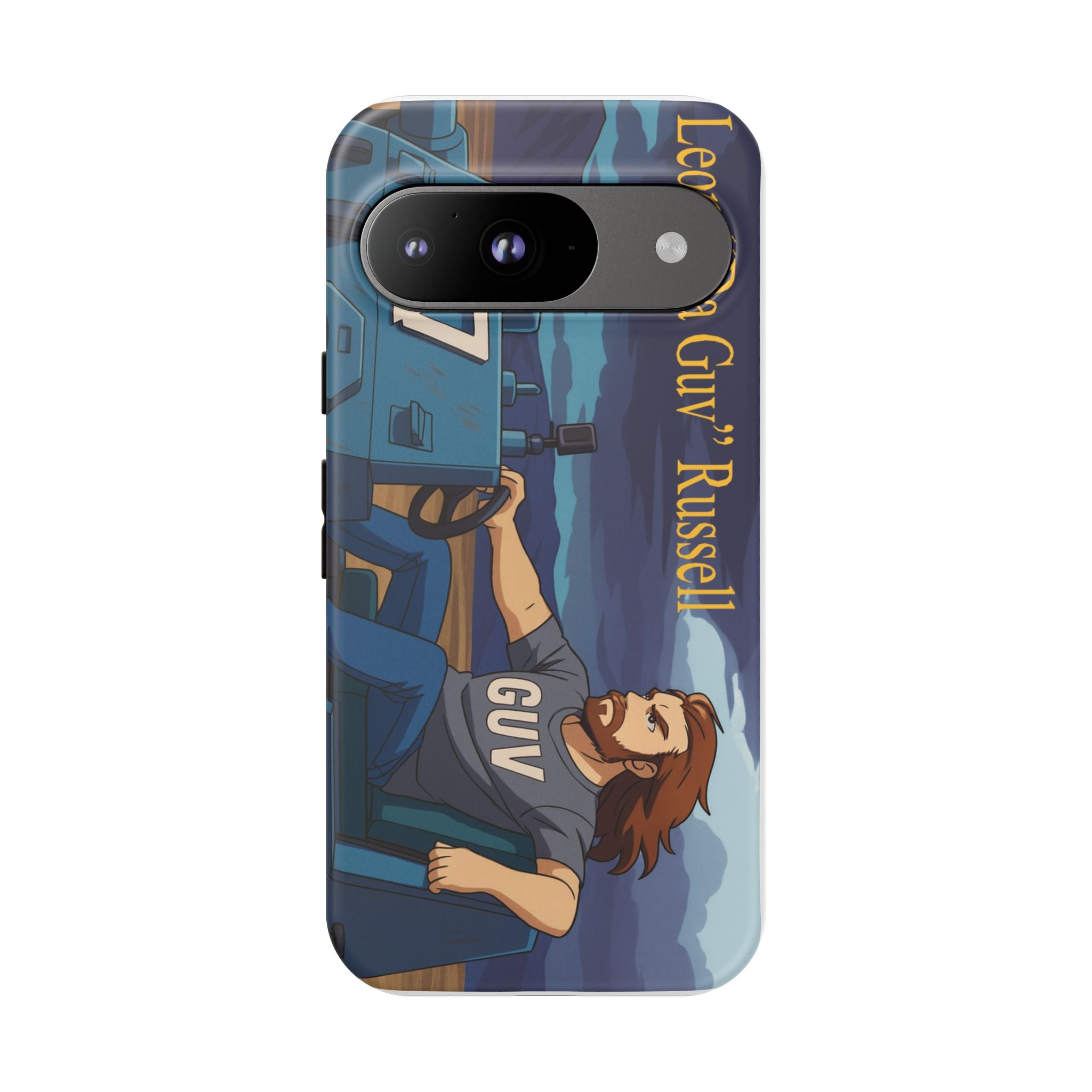 Phone Cases, Tough Phone Covers, Book Character Fan Gift, Sci-Fi Tank Art, Leon 'Da Guv' Russell Design