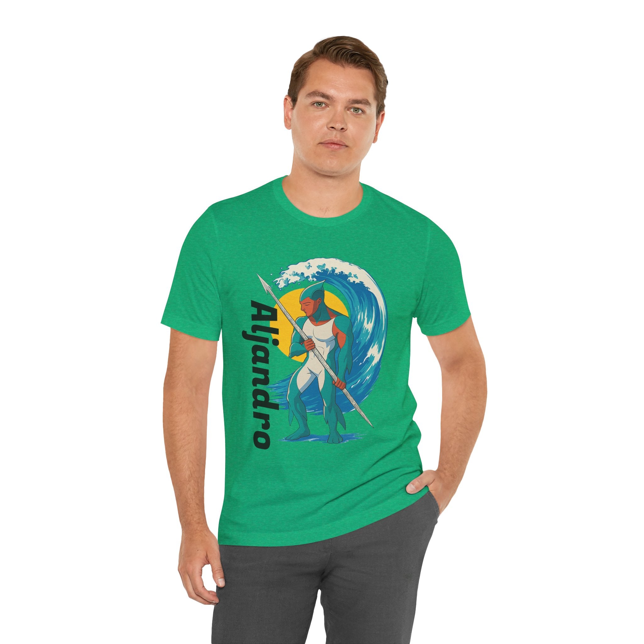 Aljandro Wave Warrior T-Shirt — Personalized 'Aljandro' Surf Guardian Tee