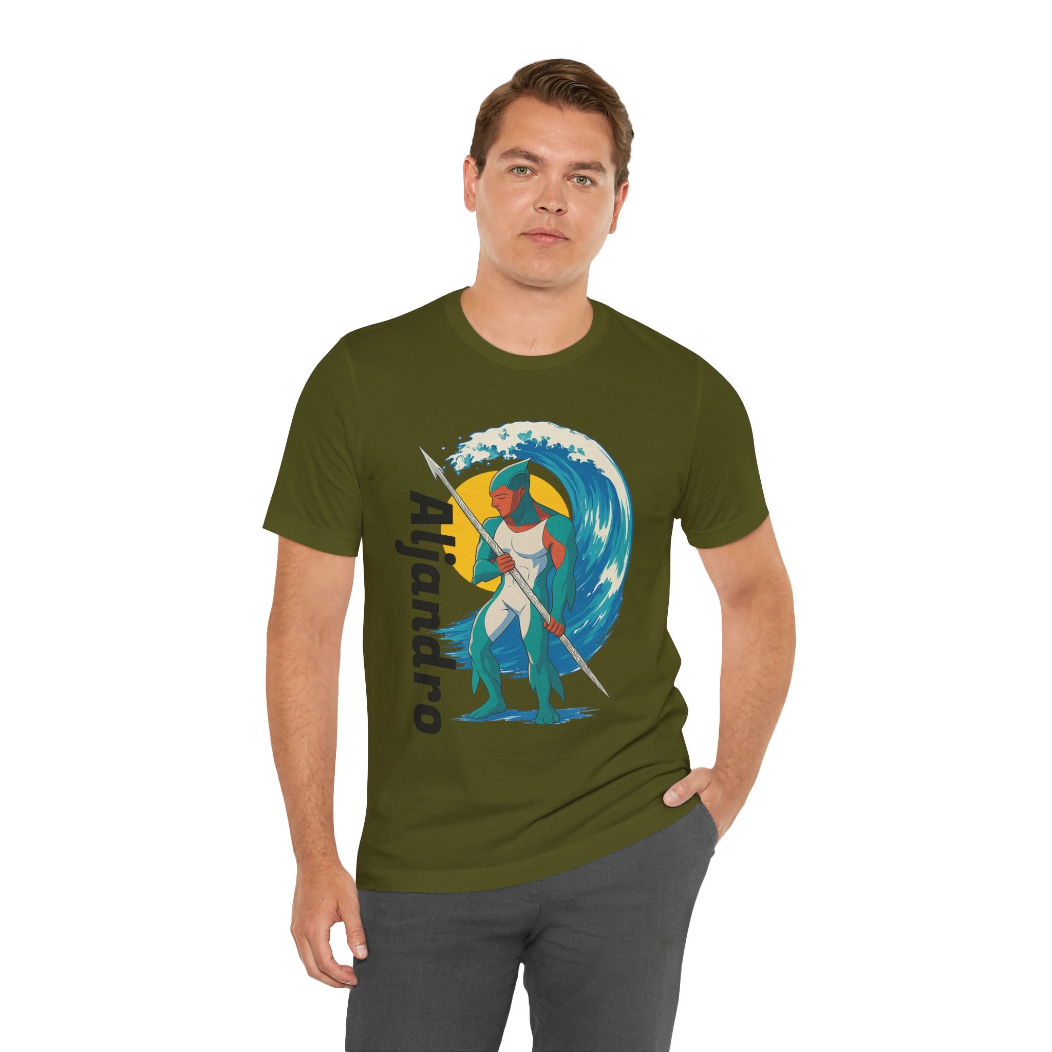 Aljandro Wave Warrior T-Shirt — Personalized 'Aljandro' Surf Guardian Tee