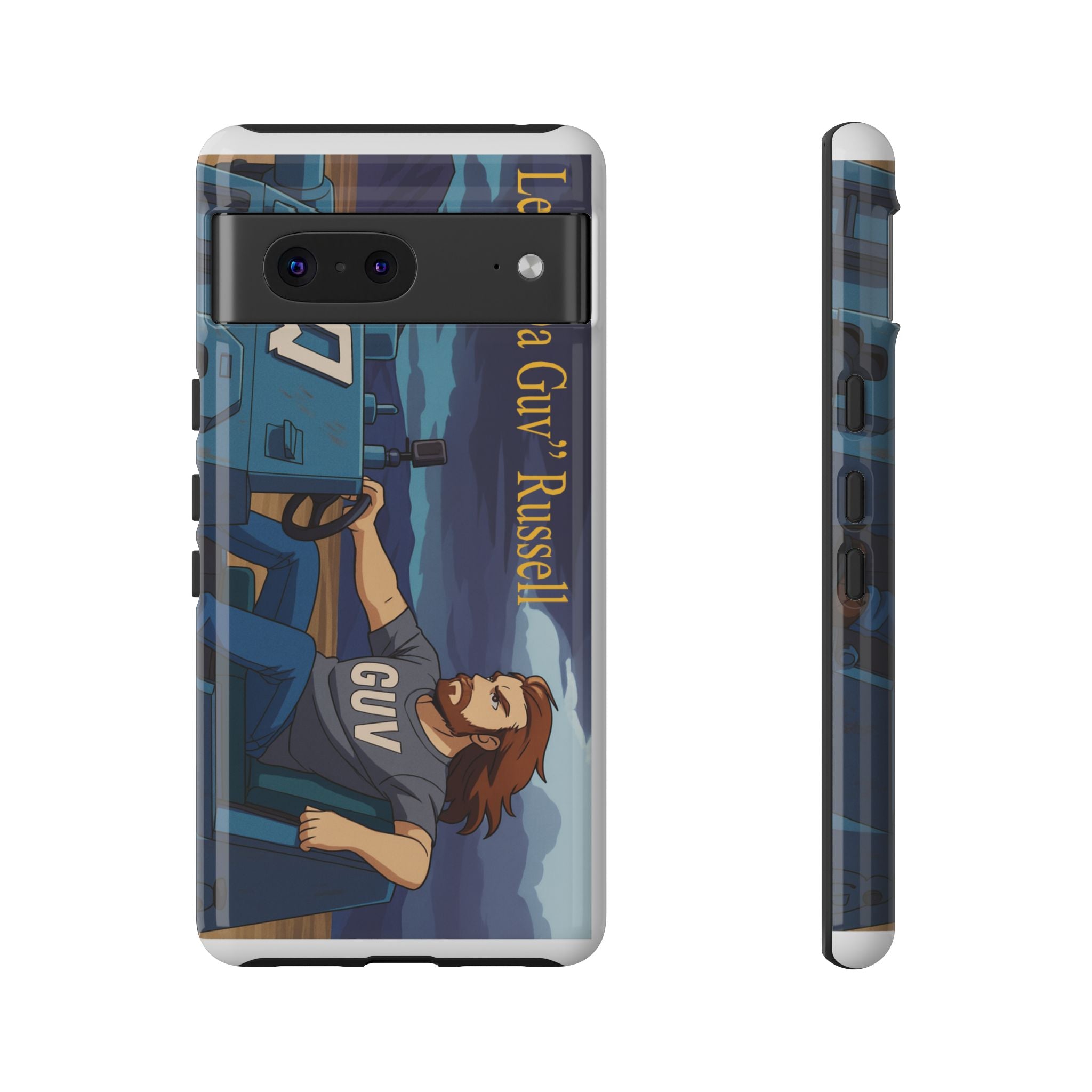 Phone Cases, Tough Phone Covers, Book Character Fan Gift, Sci-Fi Tank Art, Leon 'Da Guv' Russell Design