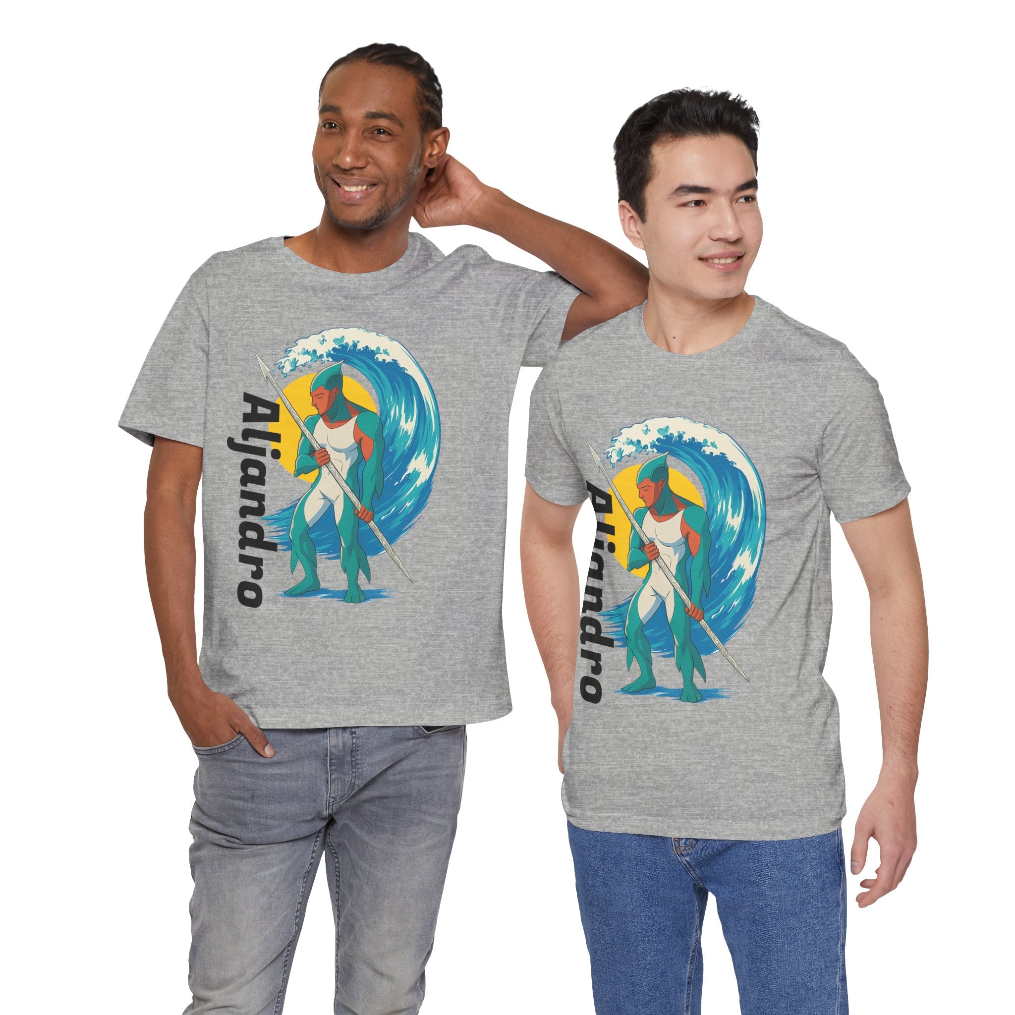 Aljandro Wave Warrior T-Shirt — Personalized 'Aljandro' Surf Guardian Tee