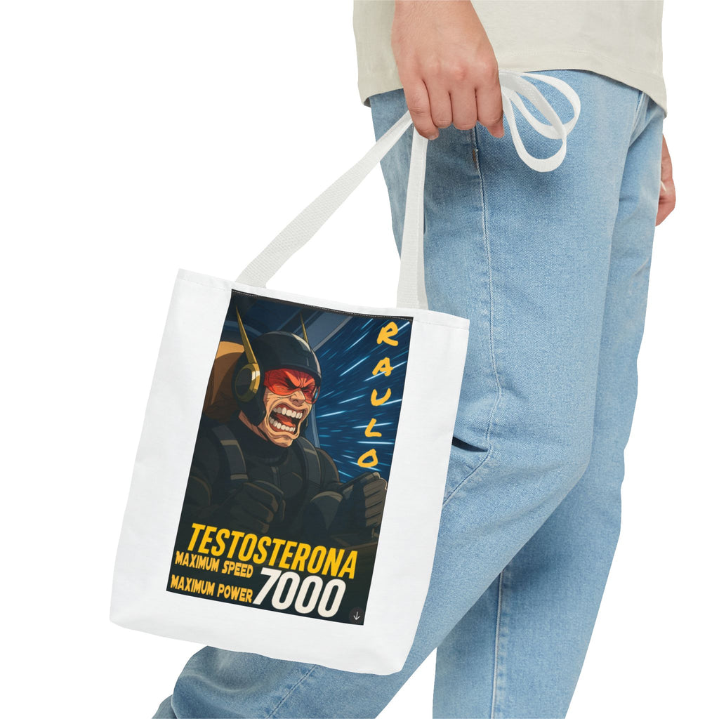 Anime Raulo Tote Bag, testosterona 7000, Da Guv Shopping Bag, Gift for Him, Casual Daily Use, Fitness Tote, Unique Design