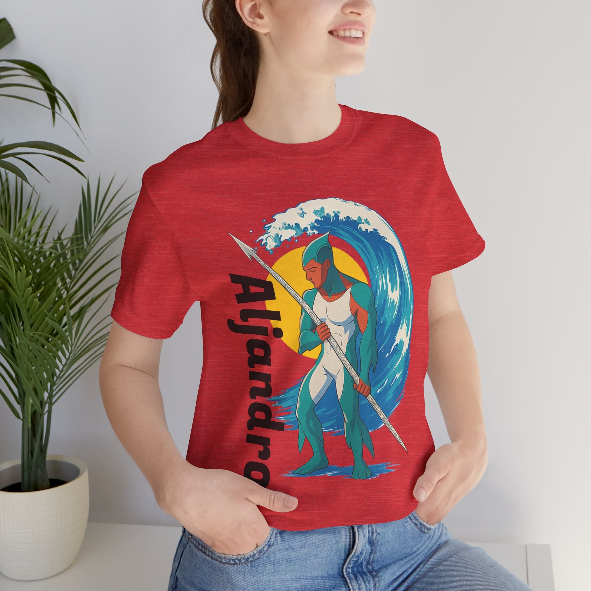 Aljandro Wave Warrior T-Shirt — Personalized 'Aljandro' Surf Guardian Tee