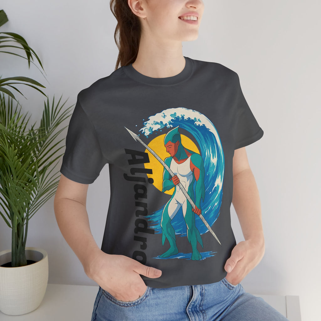 Aljandro Wave Warrior T-Shirt — Personalized 'Aljandro' Surf Guardian Tee
