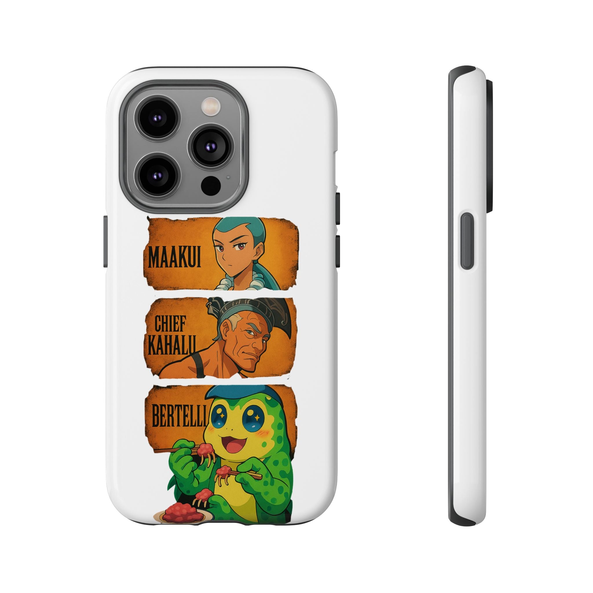 Tough Cases - Anime Phone Case Featuring Maakui, Chief Kahaili, and Bertelli, Great Gift for Fans, Personalized, Trendy, Durable