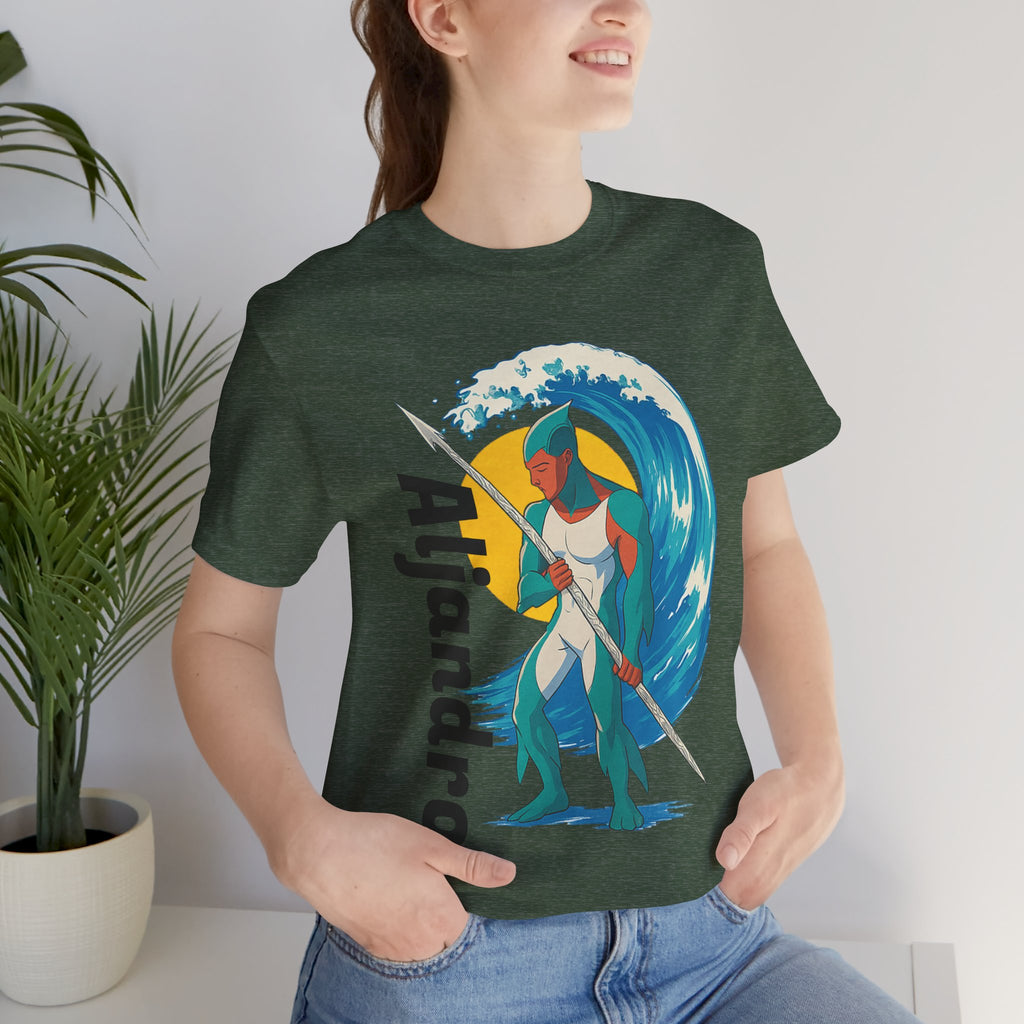 Aljandro Wave Warrior T-Shirt — Personalized 'Aljandro' Surf Guardian Tee
