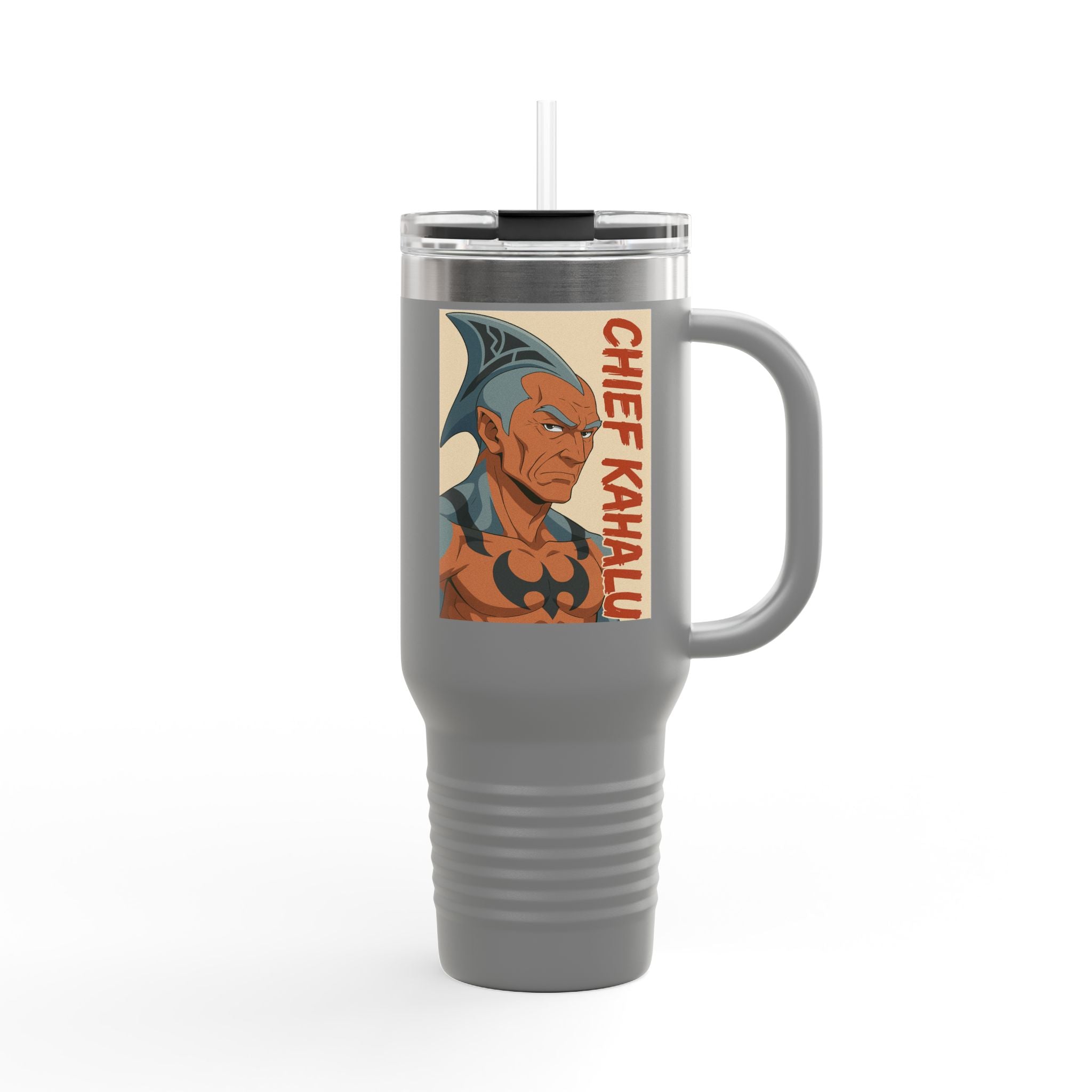 Chief Kahalu Stylish Insulated Travel Mug, 40oz | Travel Mug for Coffee Lovers, Personalized Gift, Adventure Companion, On-the-Go Hydration