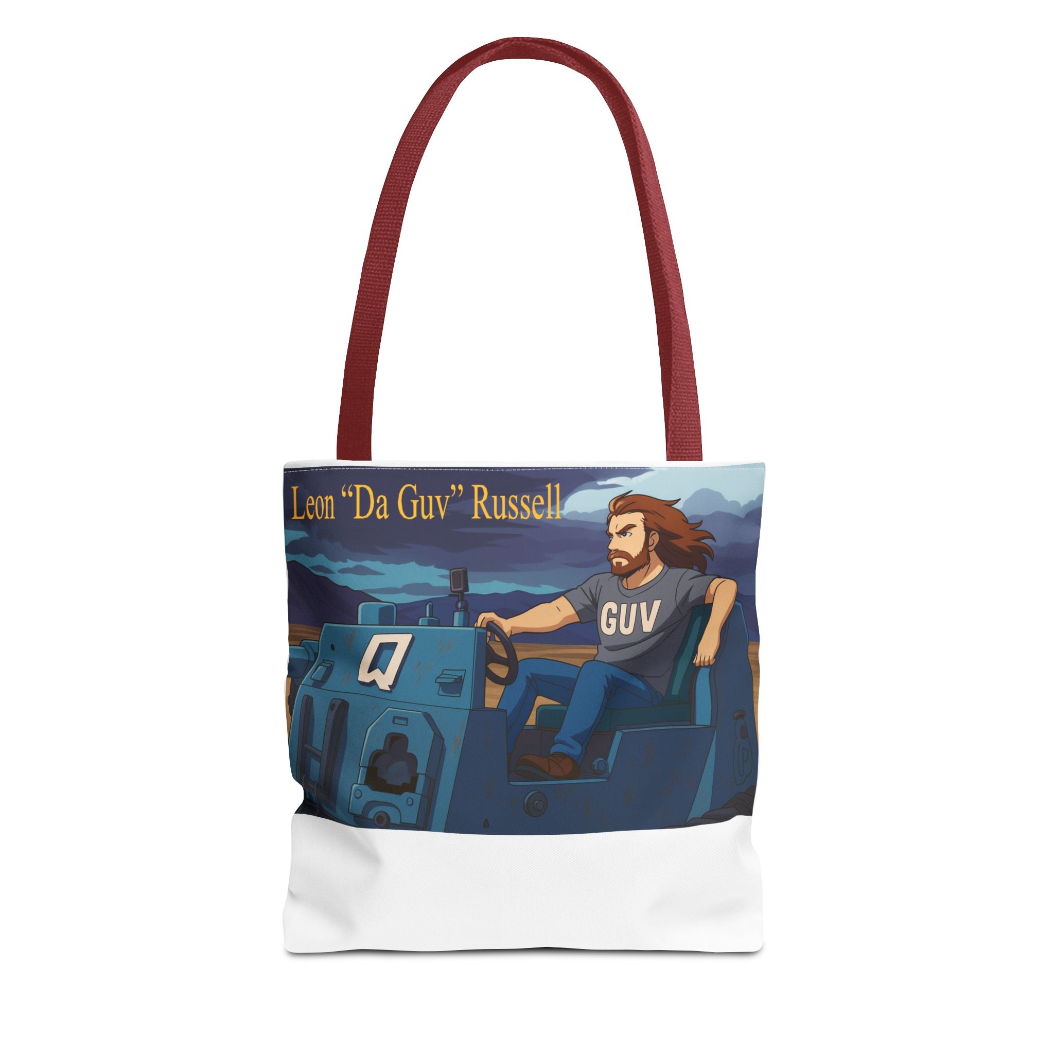 Tank Tote Bag - Leon "Da Guv" Russell from "Da Guv" Sci-Fi Book, Gift for Sci-Fi Fans, Unique Bookish Bag, Literary Tote, Book Lover Gift