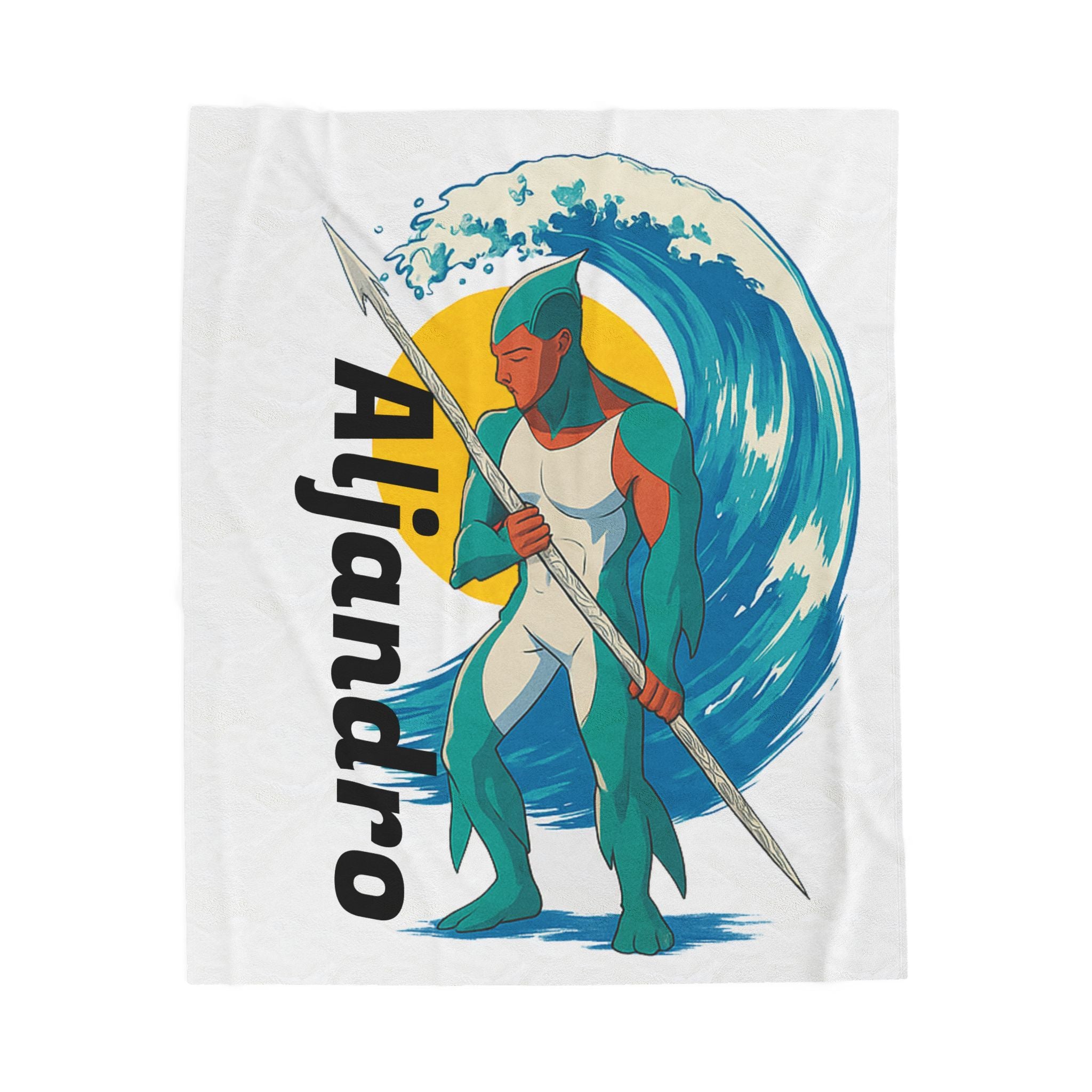 Anime Aljandro Plush Blanket - Cozy Throw for Kids & Adults, Great Gift for Birthdays, Holidays, Home Decor, Custom Design