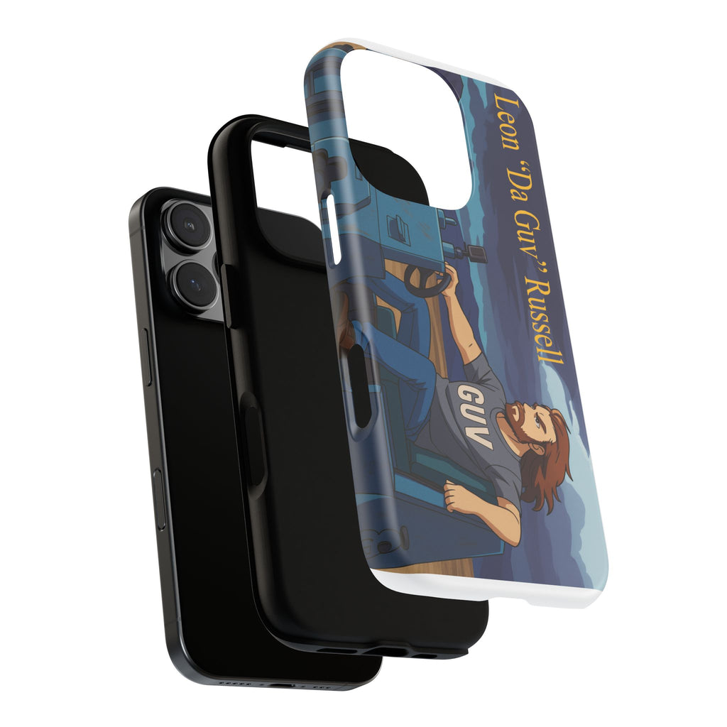 Phone Cases, Tough Phone Covers, Book Character Fan Gift, Sci-Fi Tank Art, Leon 'Da Guv' Russell Design